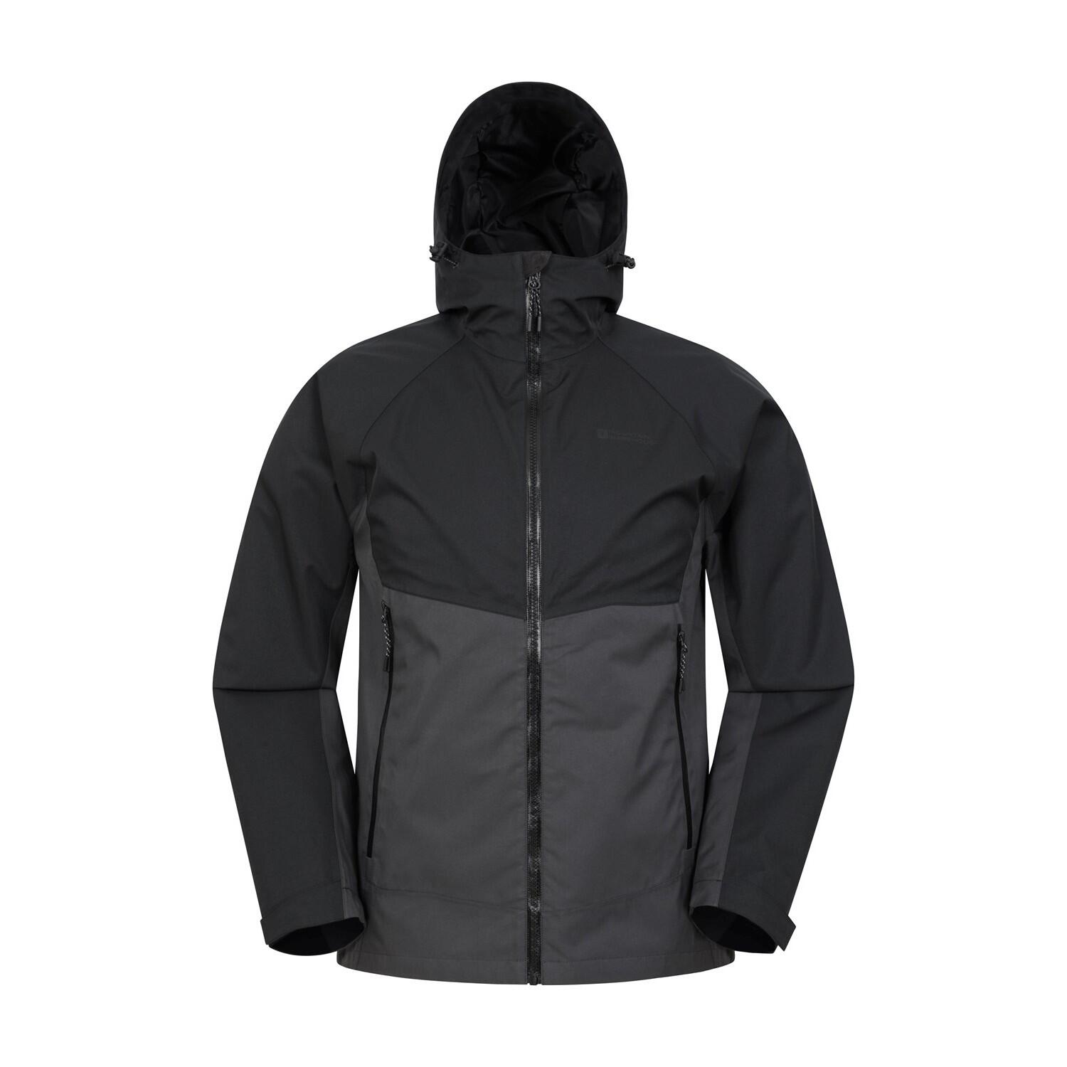 MOUNTAIN WAREHOUSE Mens Verge Extreme Waterproof Jacket (Black)