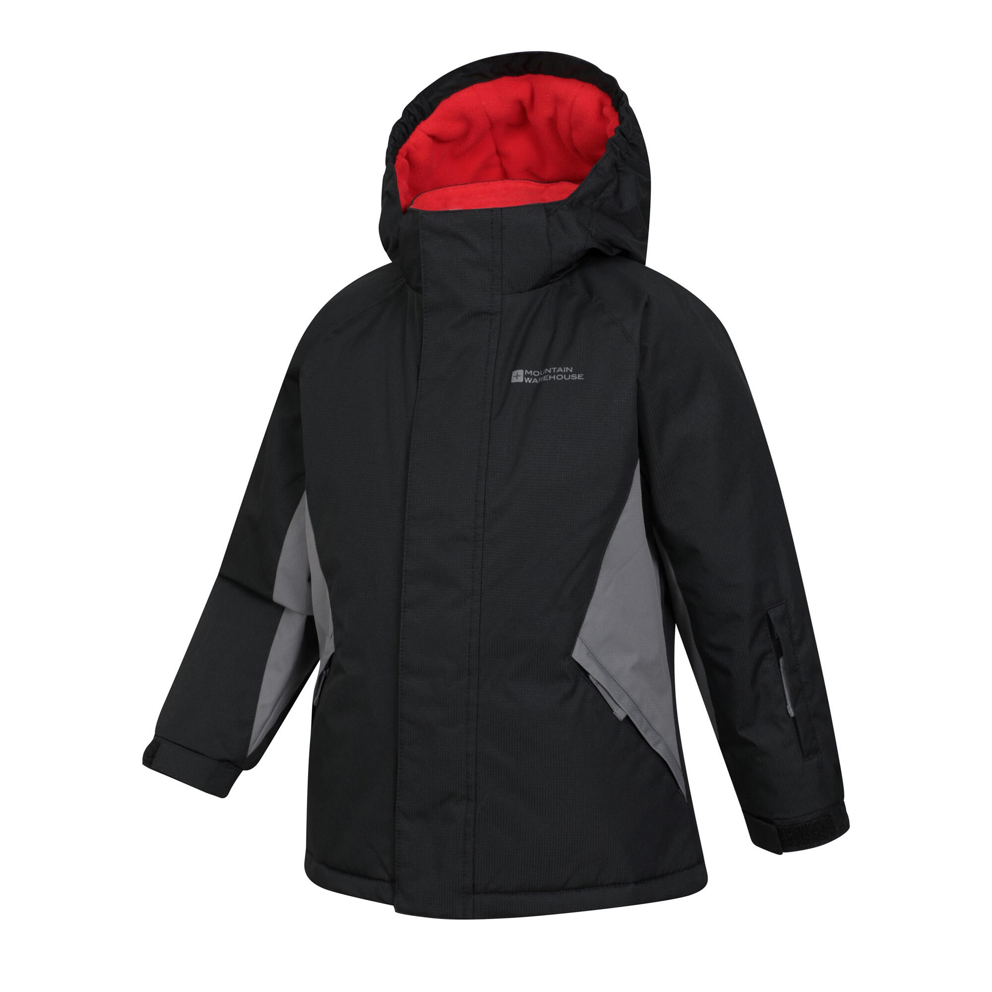 Skijacke und Hosen Set für Kinder Pechschwarz 3/4