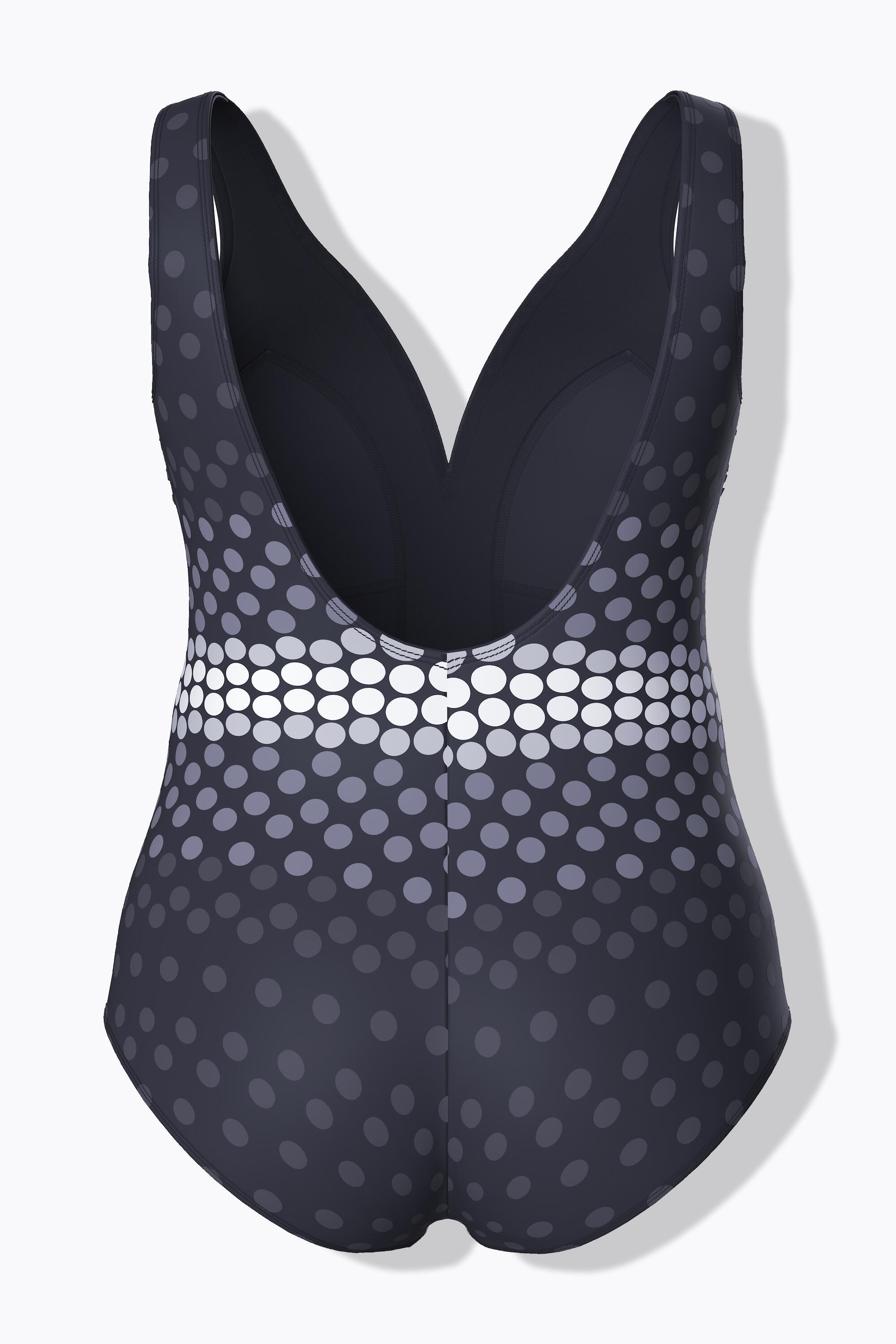 Femme Maillot de bain à bonnets souples motif à pois décolleté en V 7/7