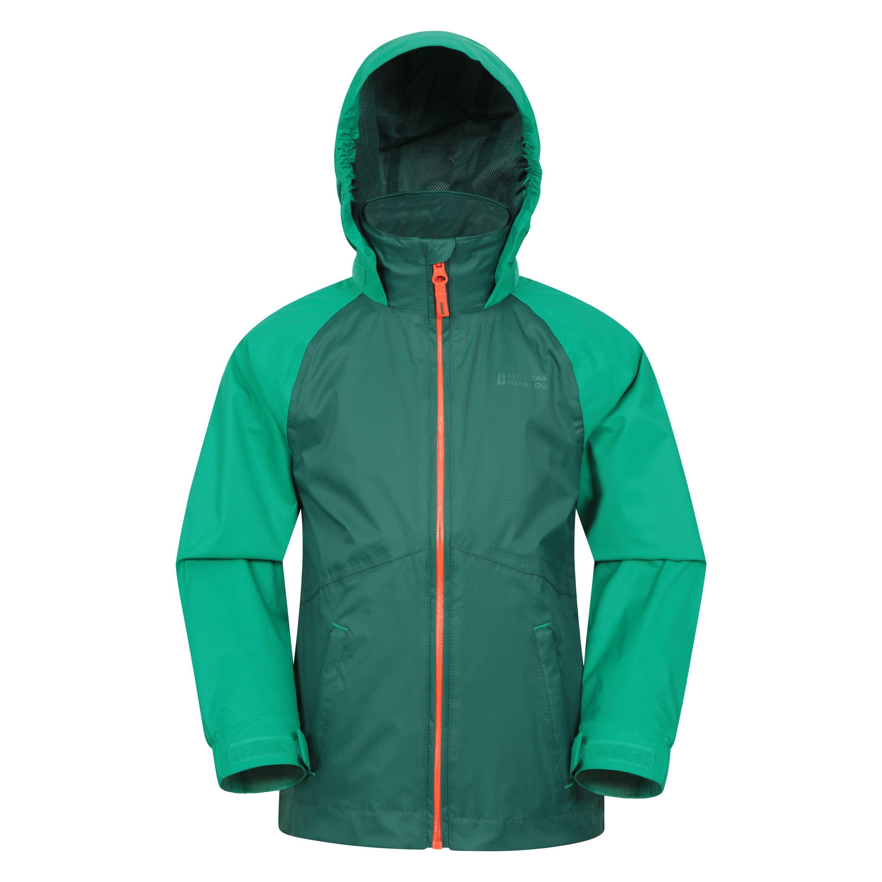 MOUNTAIN WAREHOUSE Giacca Impermeabile Bambini Mountain Warehouse Torrent II Verde