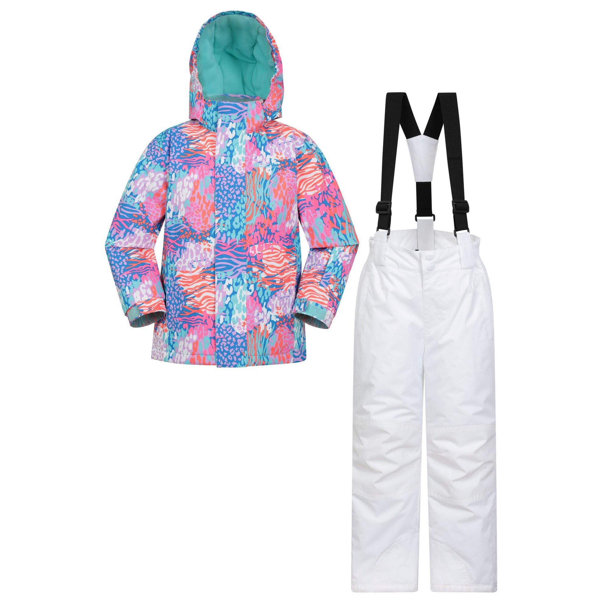 MOUNTAIN WAREHOUSE Bambini Stampato Giacca E Pantaloni Da Sci Mountain Warehouse Rosa