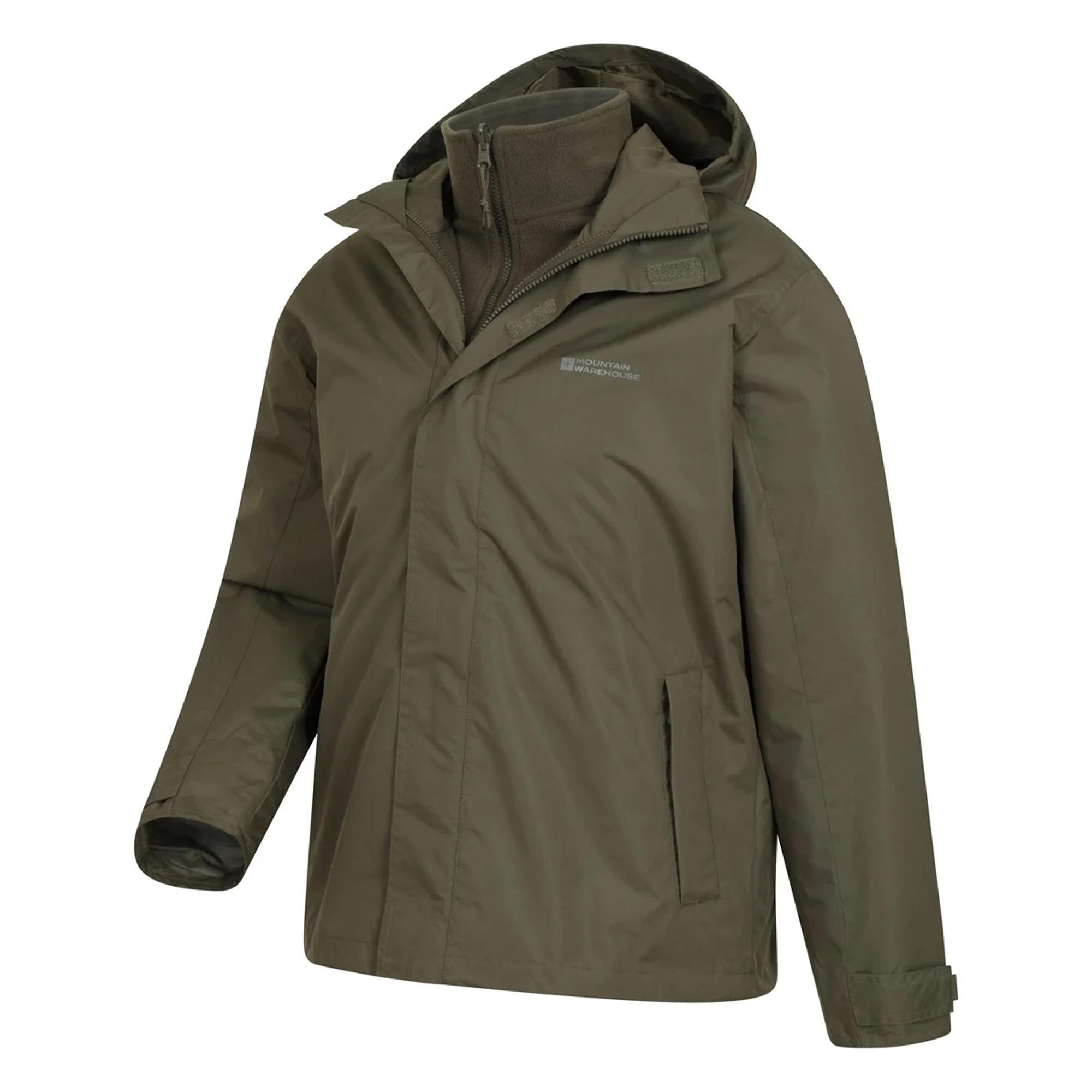 "Fell II" Jacke 3 in 1 für Herren Khaki 3/4