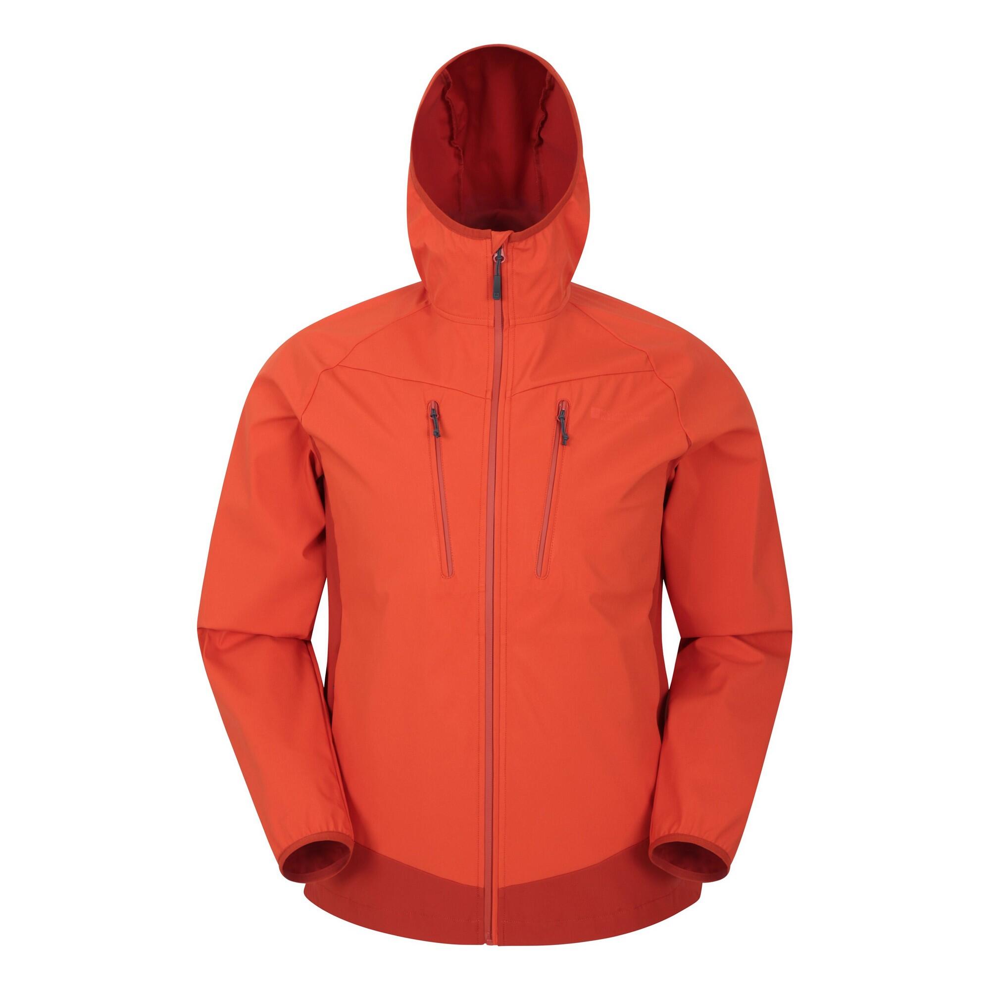 MOUNTAIN WAREHOUSE Mens Ambit Lightweight Soft Shell Jacket (Orange)