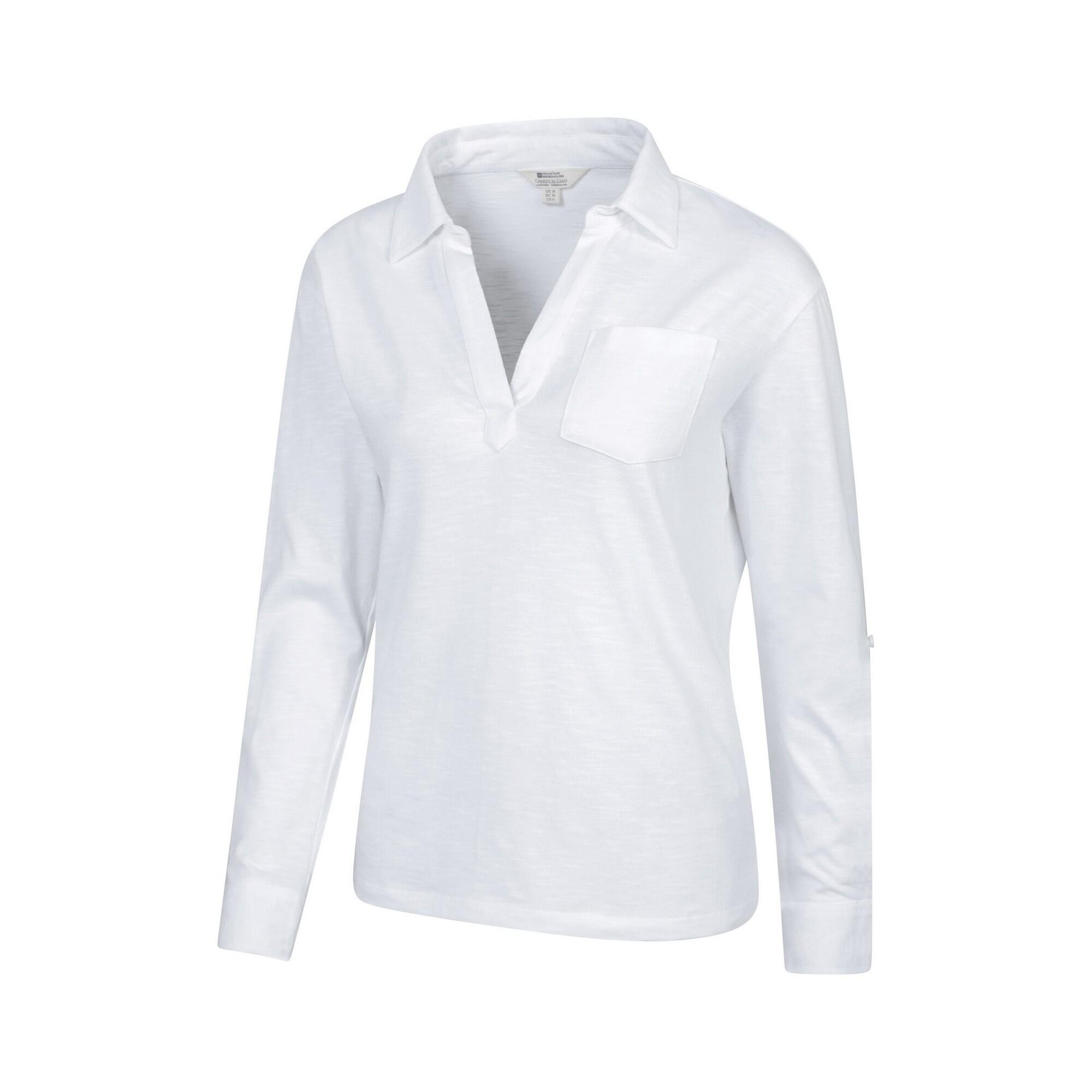 Polo BRAE Femme (Blanc) 3/4