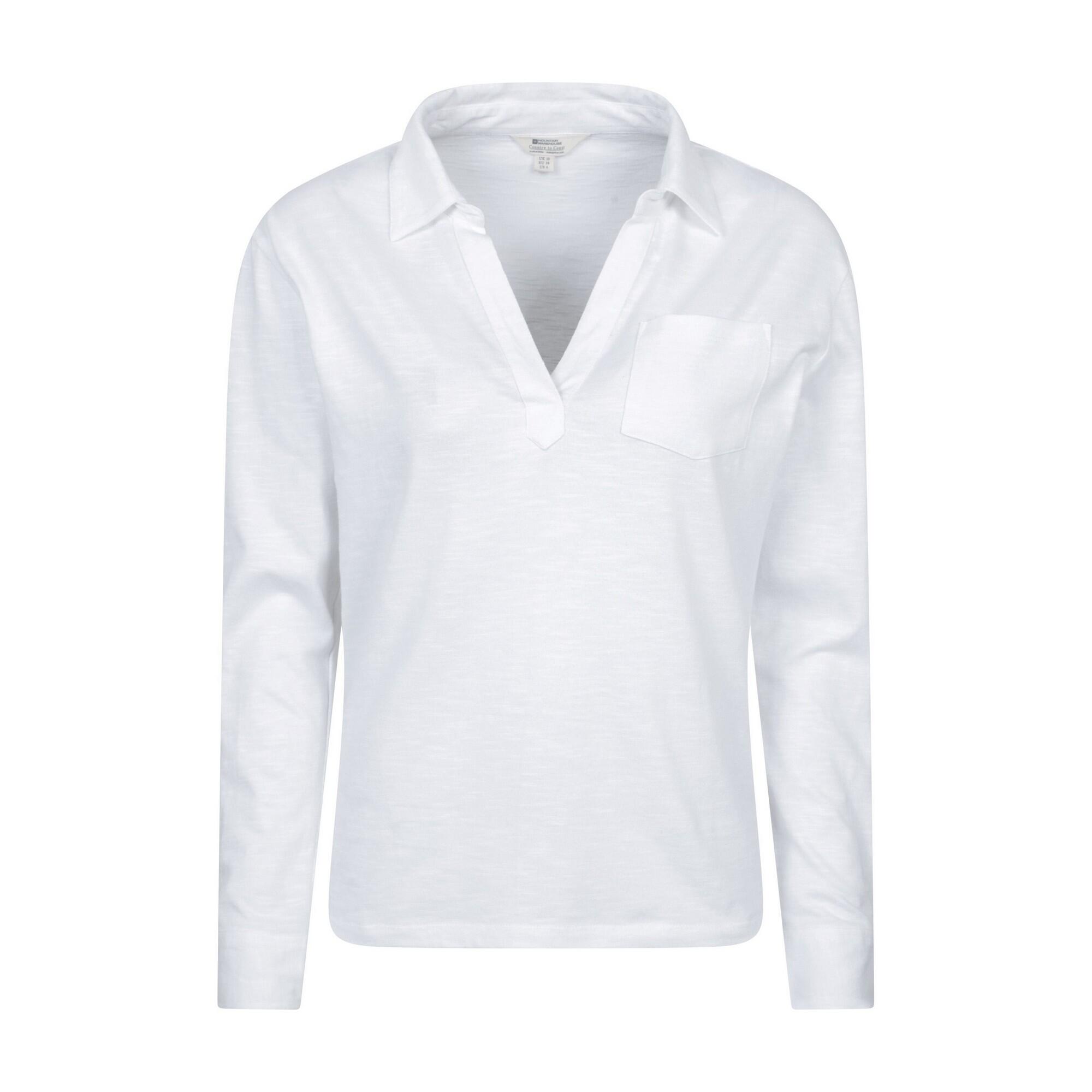 MOUNTAIN WAREHOUSE Maglietta Polo Vestibilità Rilassata Donna Mountain Warehouse Brae Bianco