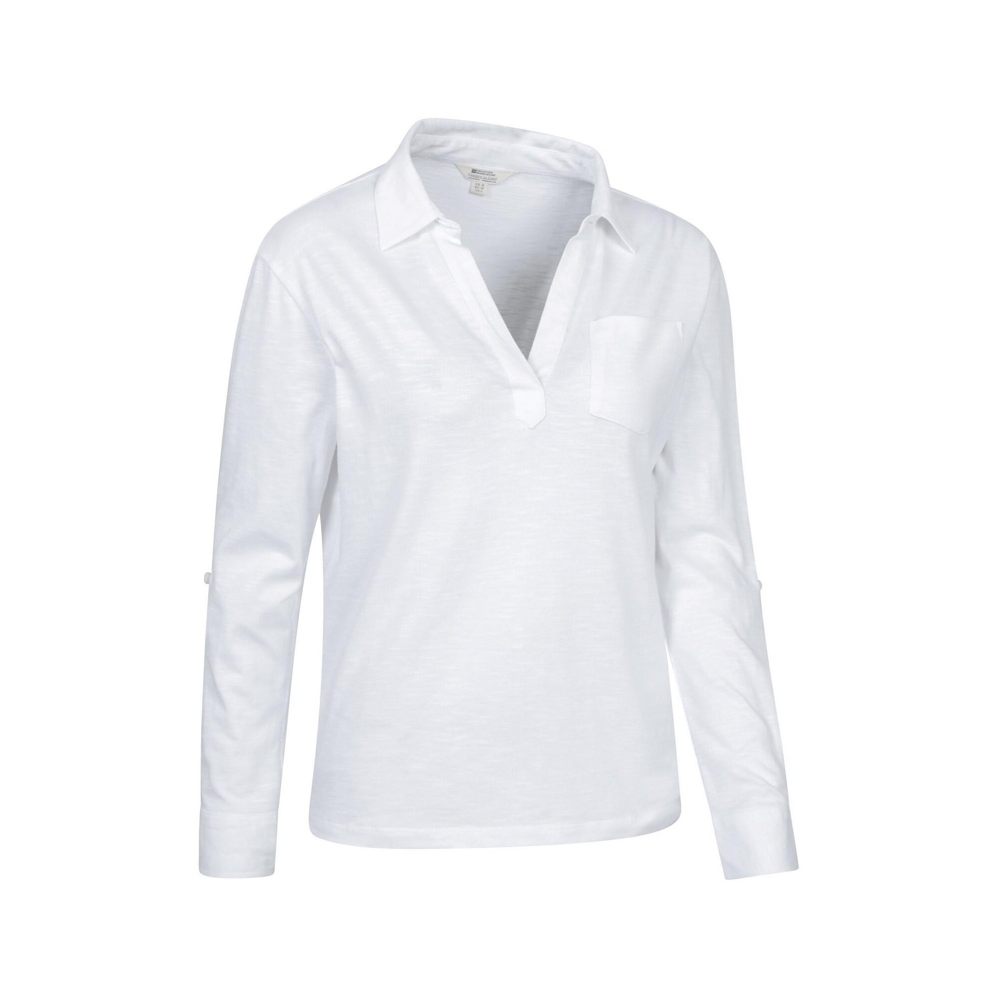 Polo BRAE Femme (Blanc) 4/4