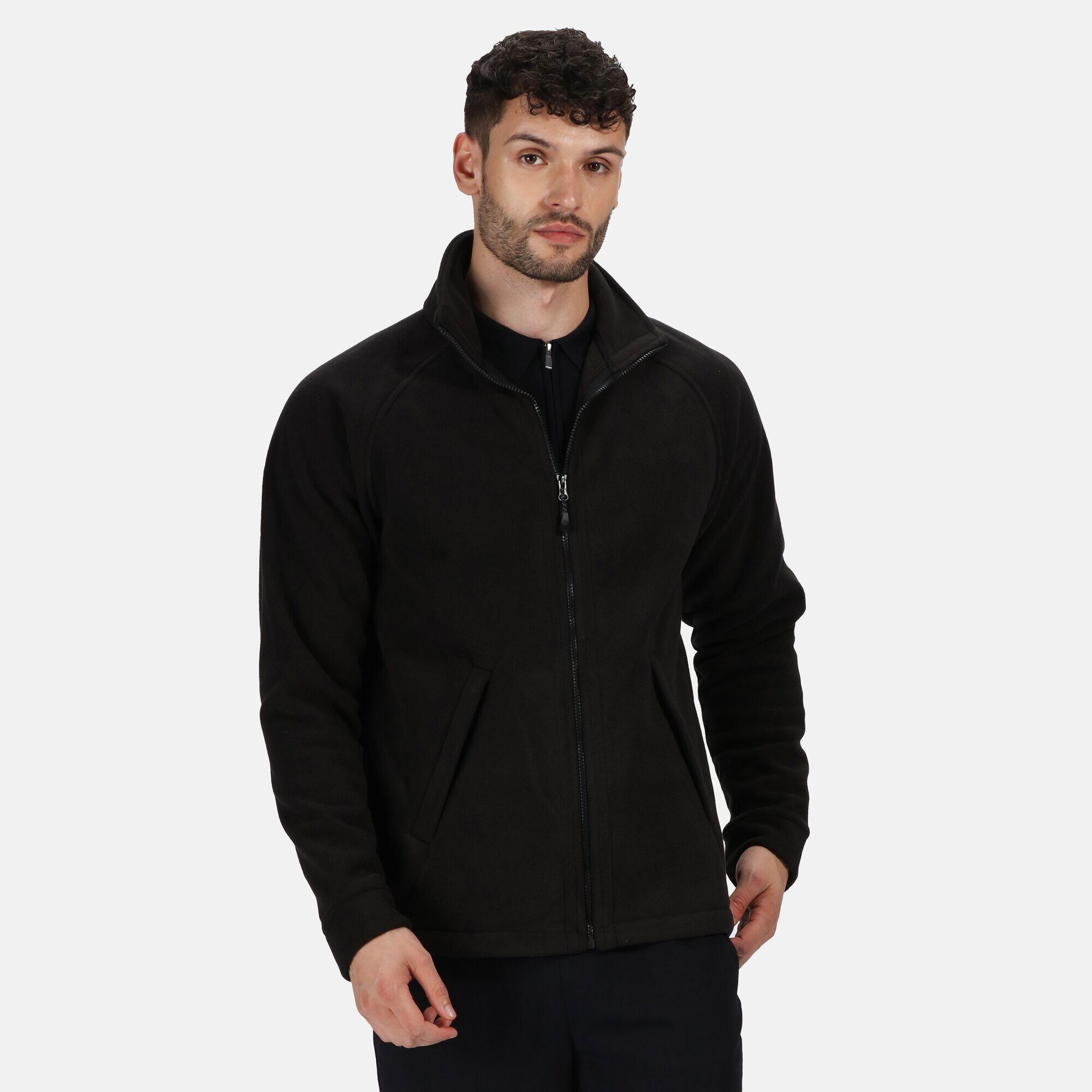 Sigma Symmetry Heavyweight AntiPill Fleece Jacket (380 GSM) (Black) 4/5