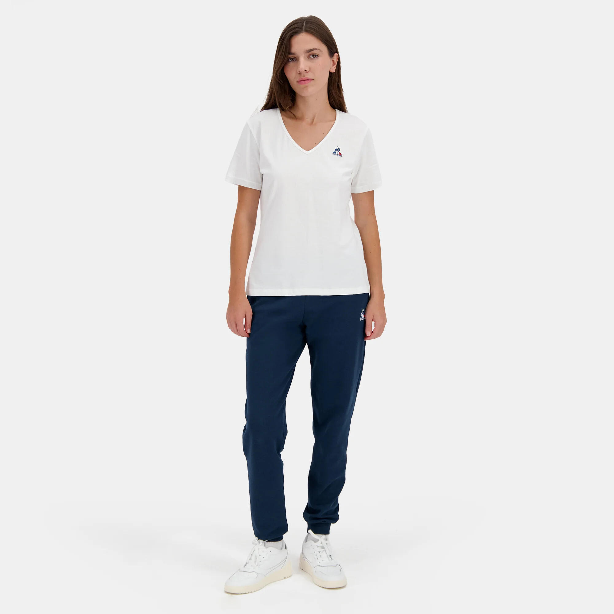 Camiseta de mujer con cuello de pico Le Coq Sportif Essentiel N°1 3/6