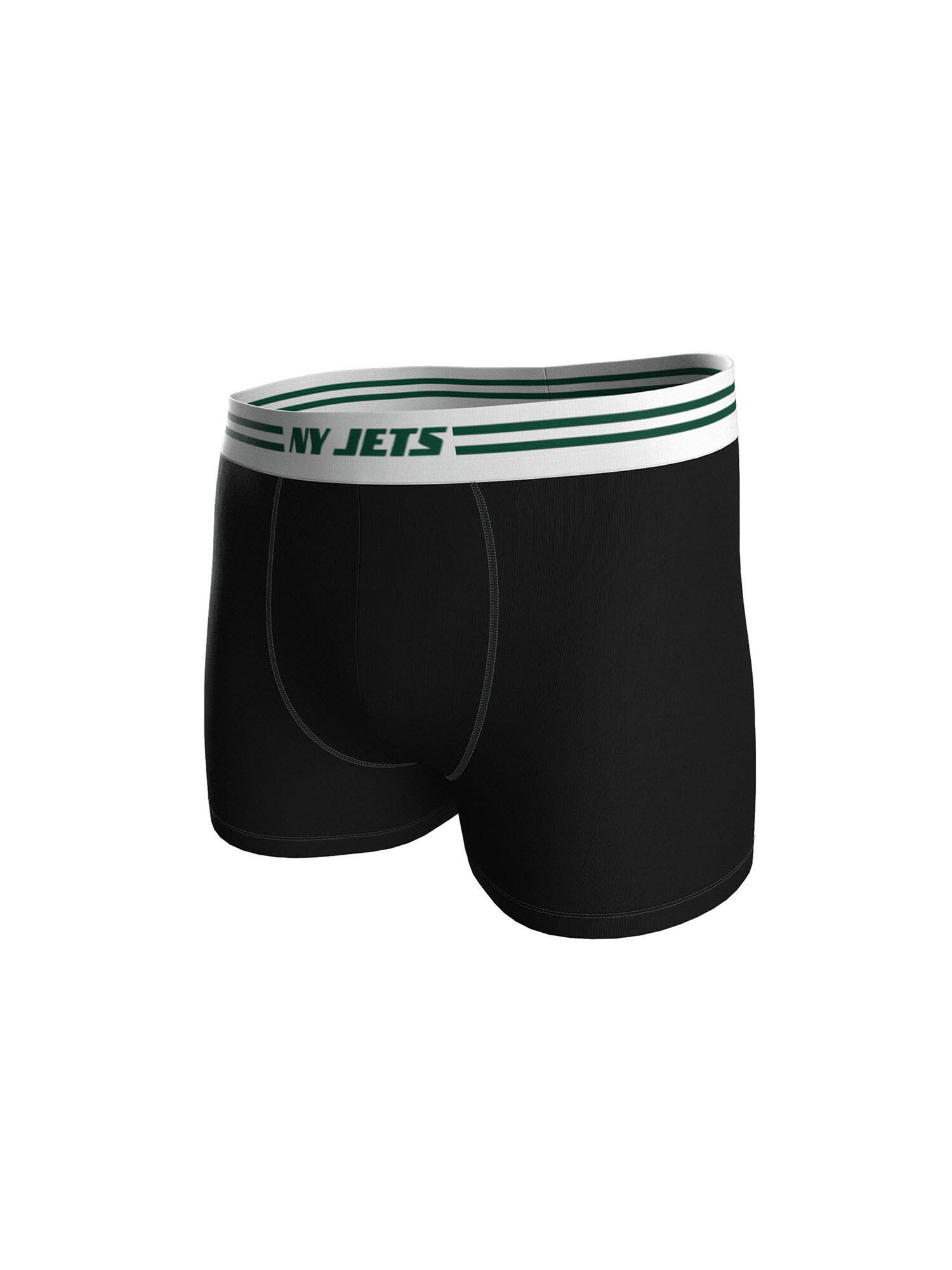 NFL New York Jets 3-Pack 95% Cotton Boxers | Green/Grey/Black Size XL 5/7