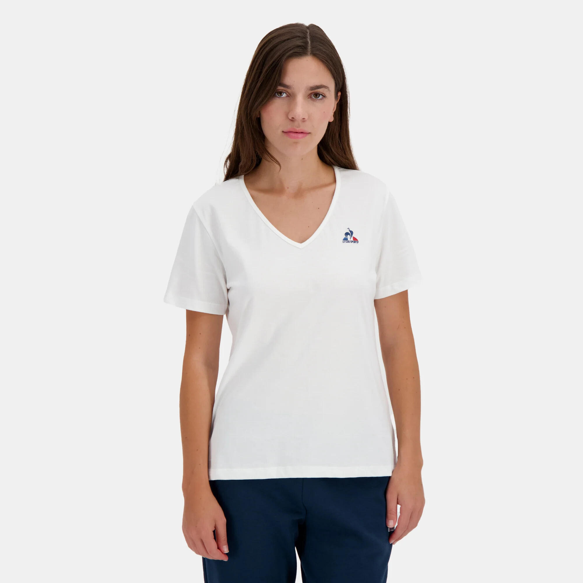 Camiseta de mujer con cuello de pico Le Coq Sportif Essentiel N°1 2/6