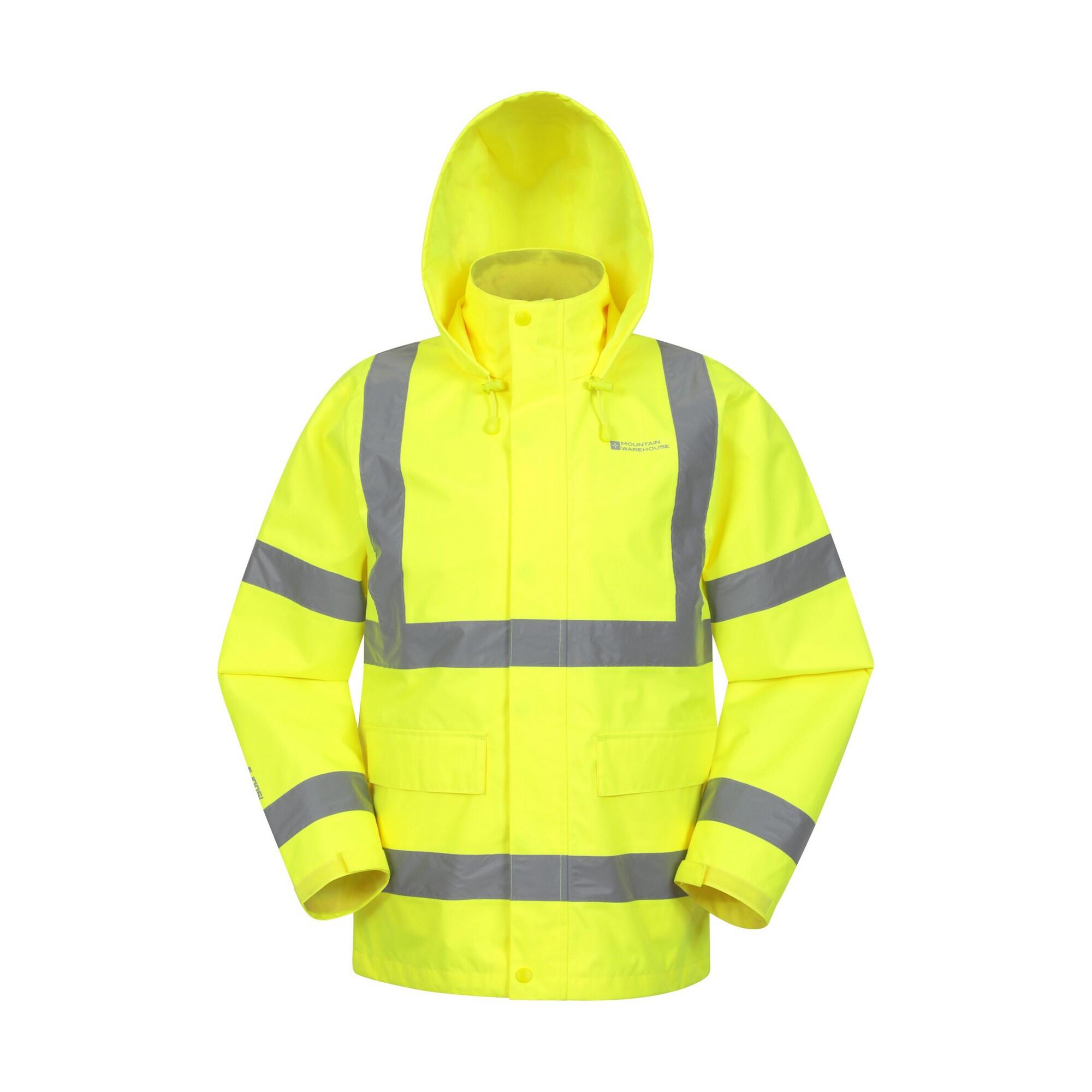 MOUNTAIN WAREHOUSE Mens Waterproof HiVis Jacket (Yellow)