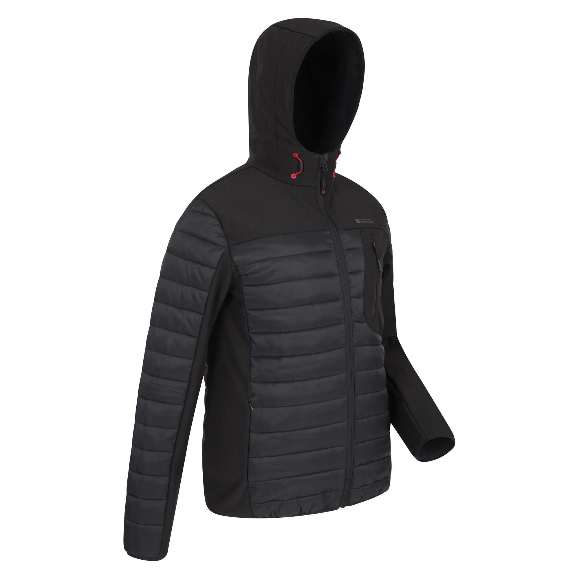 Giacca Soft Shell Imbottita Uomo Mountain Warehouse Turbine II Nero 4/4