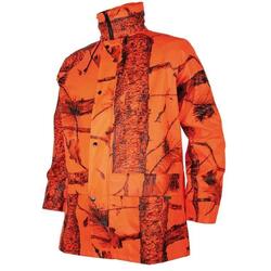 Veste de pluie Treeland étanche camo orange blaze M à 4XL