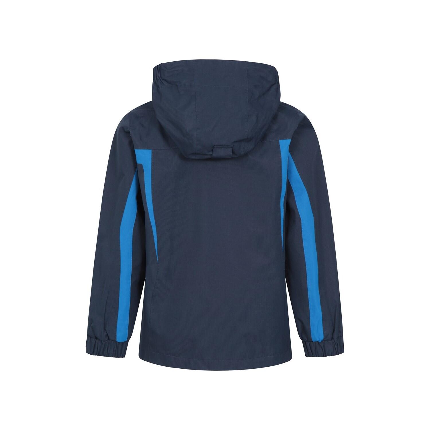"Samson II" Jacke, wasserfest für Kinder Marineblau 2/4