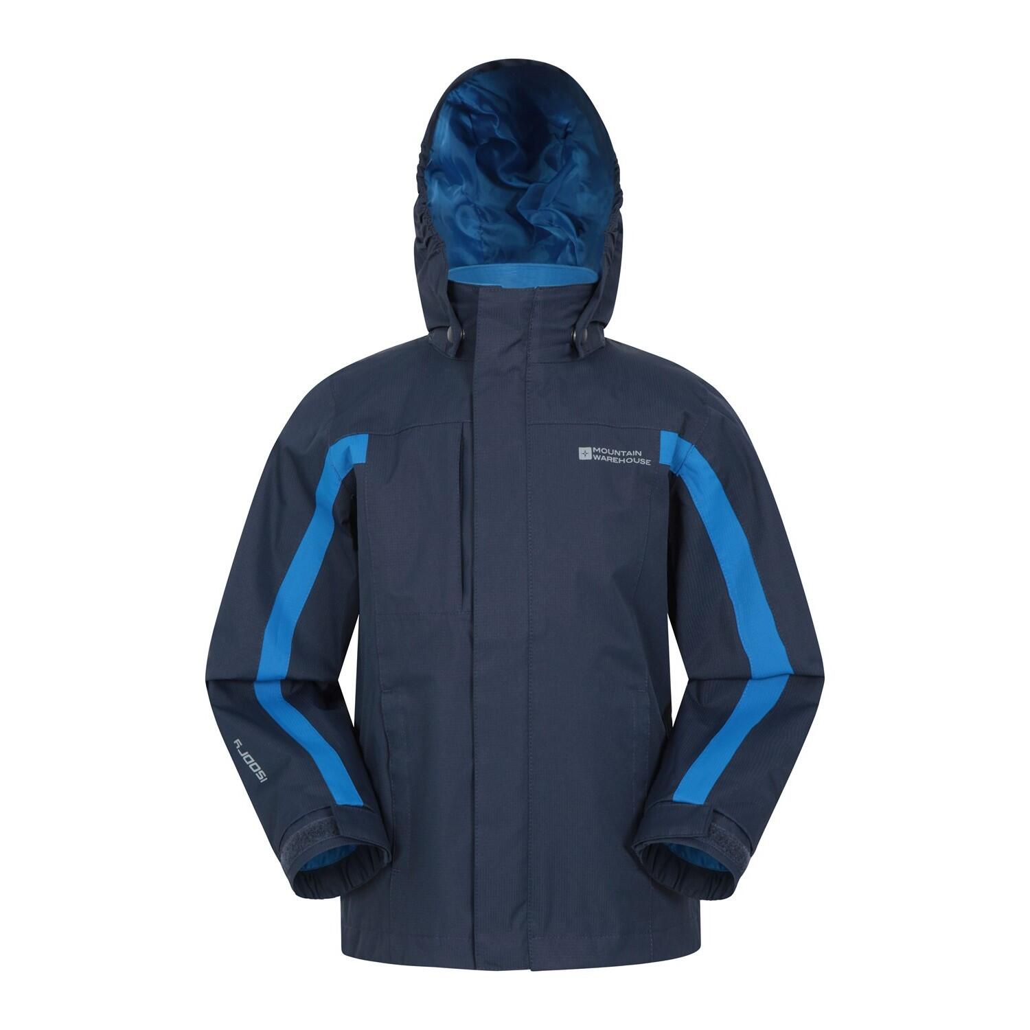 MOUNTAIN WAREHOUSE Childrens/Kids Samson II Waterproof Jacket (Navy)