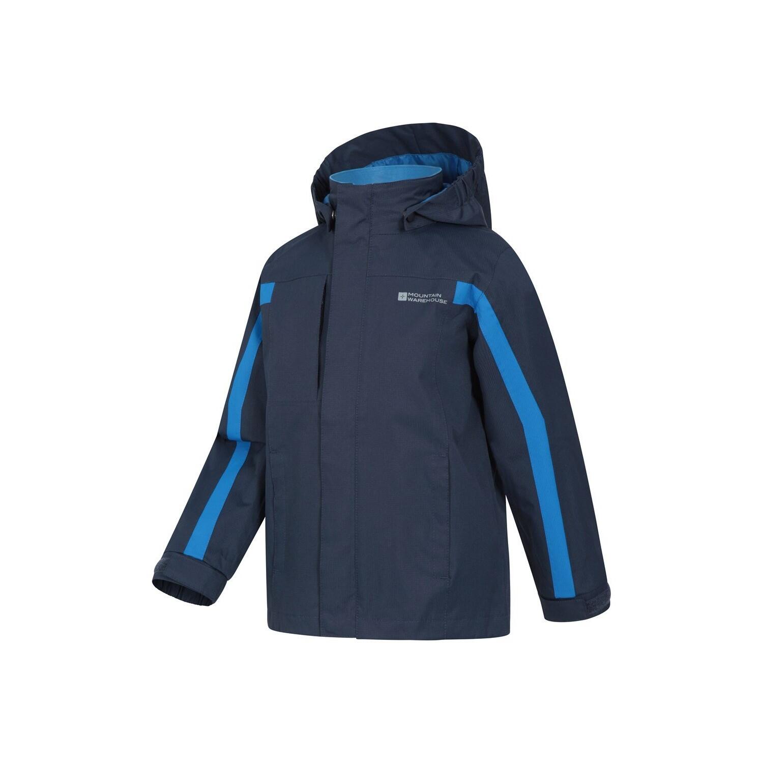 "Samson II" Jacke, wasserfest für Kinder Marineblau 4/4