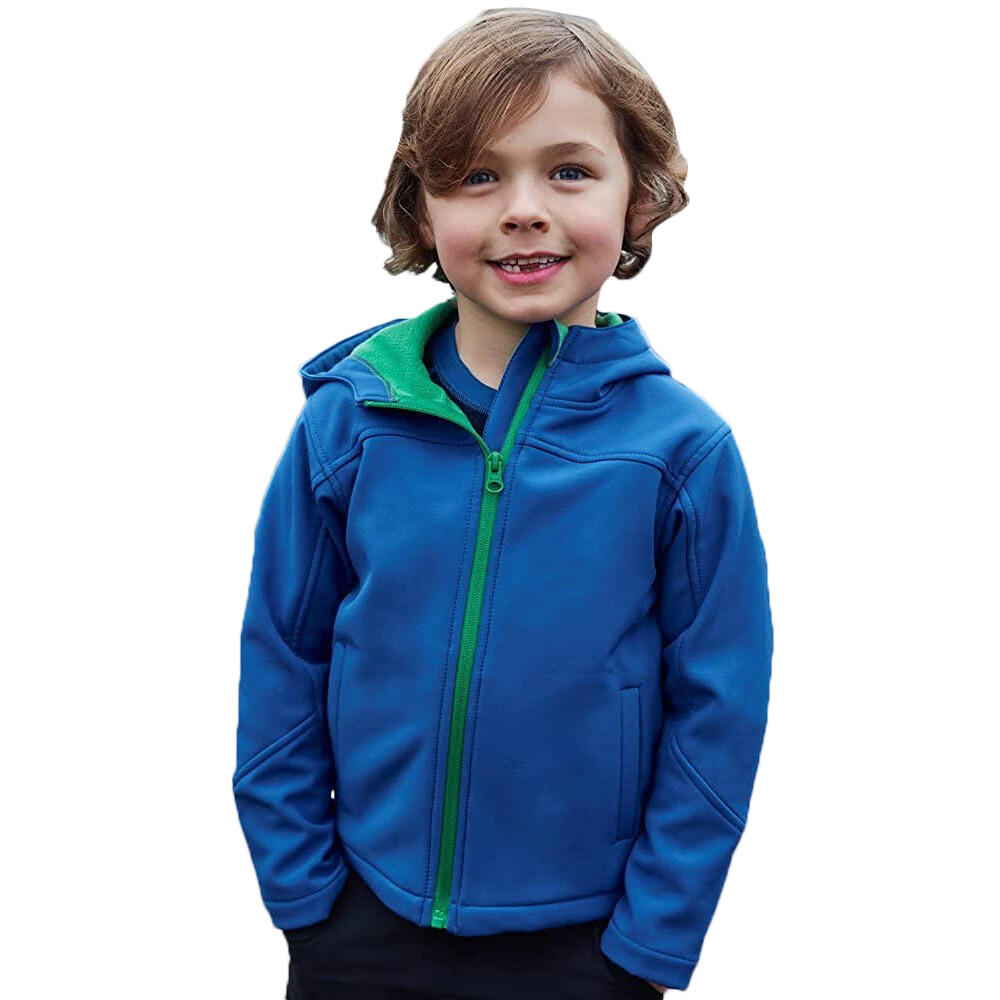 MOUNTAIN WAREHOUSE Childrens/Kids Exodus Water Resistant Soft Shell Jacket (Bright Blue)