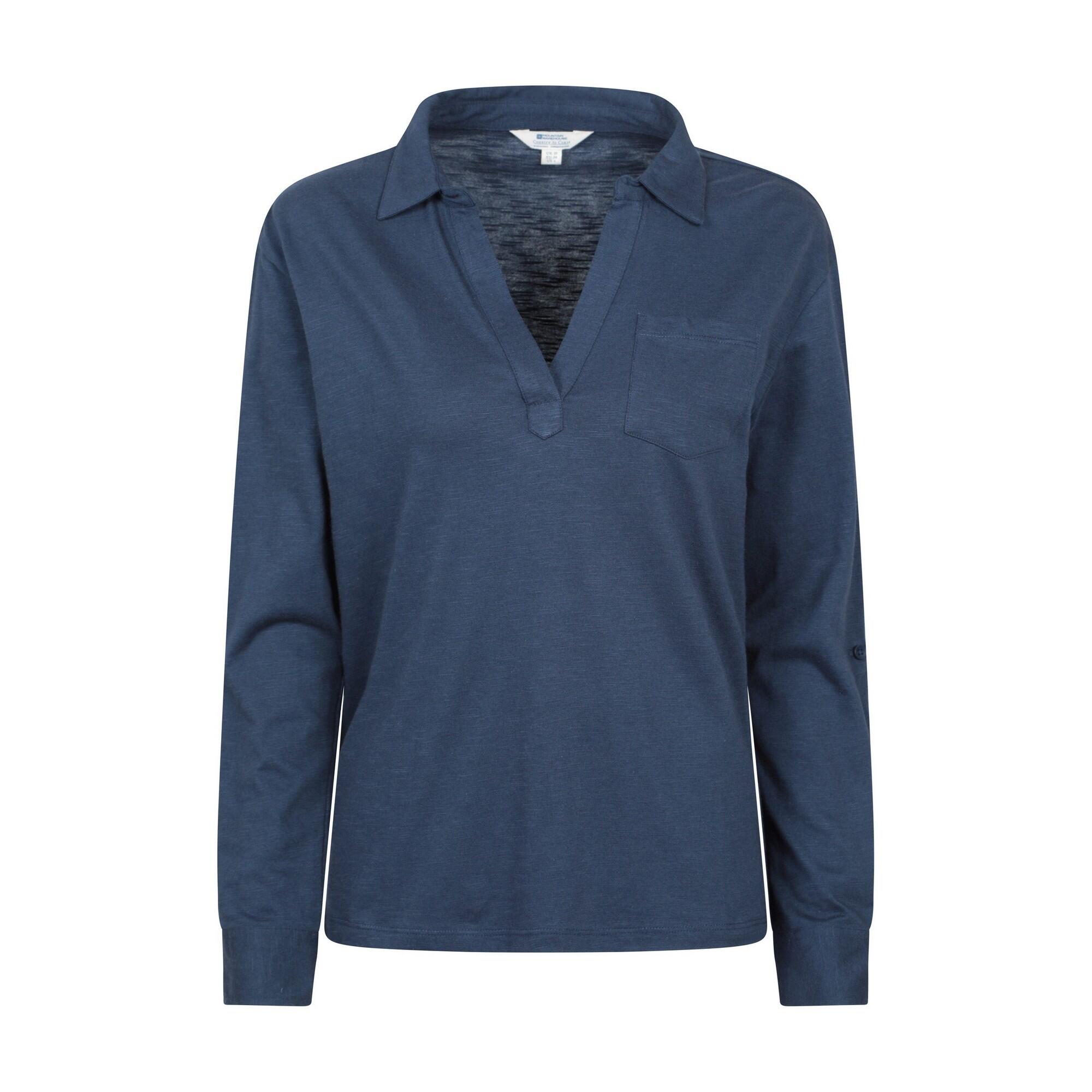 MOUNTAIN WAREHOUSE Womens/Ladies Brae Relaxed Fit Polo Shirt (Navy)