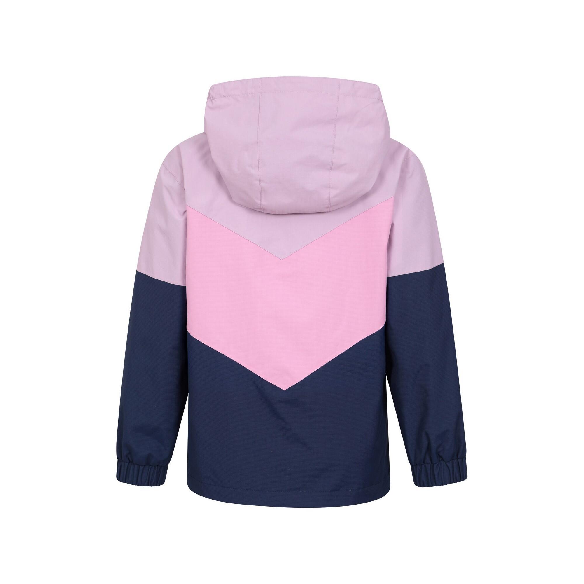 Veste Imperméable LIGHTNING Enfant (Bleu Foncé / Rose) 2/4