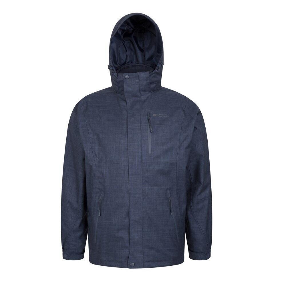 MOUNTAIN WAREHOUSE Mens Bracken Melange 3 in 1 Jacket (Blue)