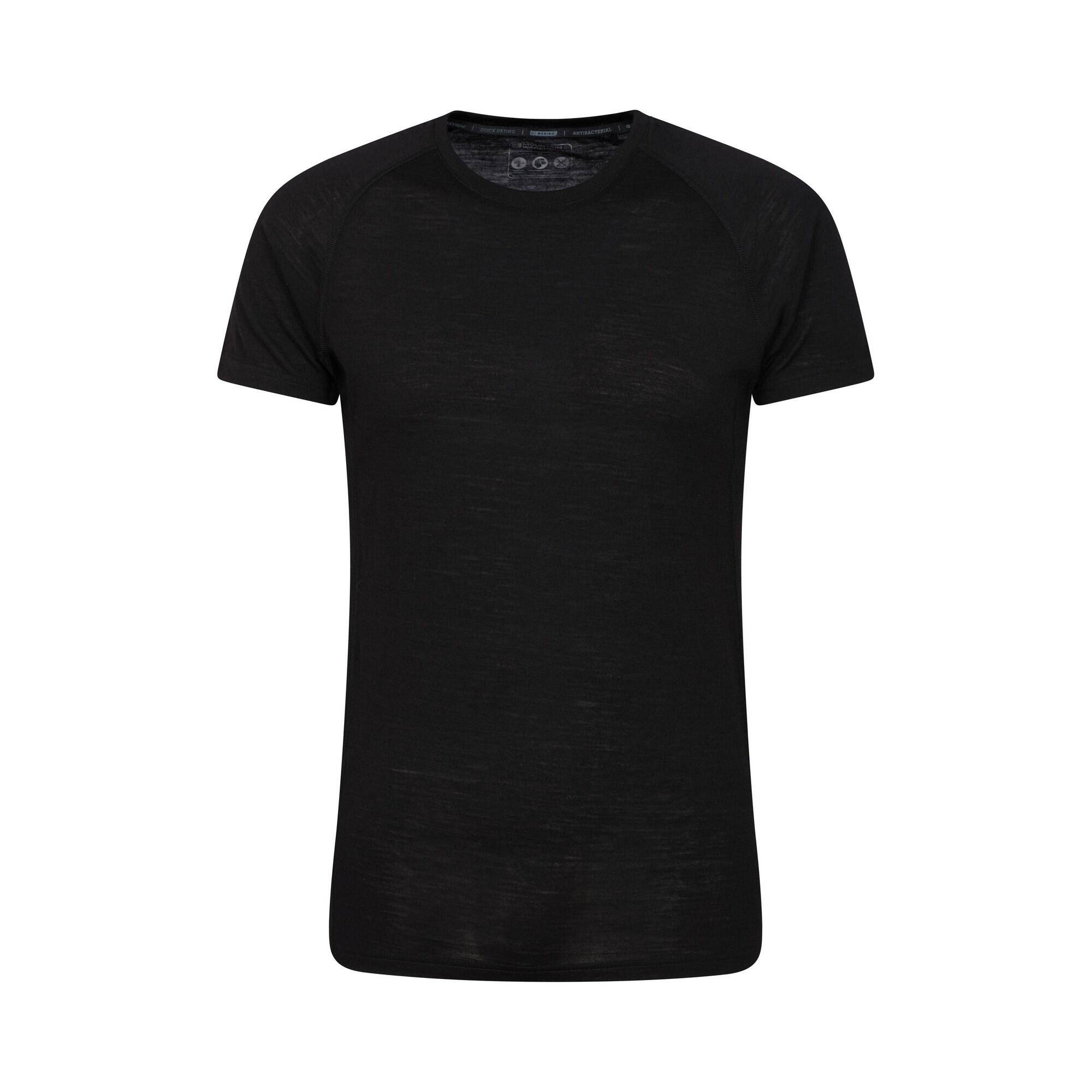 MOUNTAIN WAREHOUSE Mens Summit II Base Layer Top (Black)