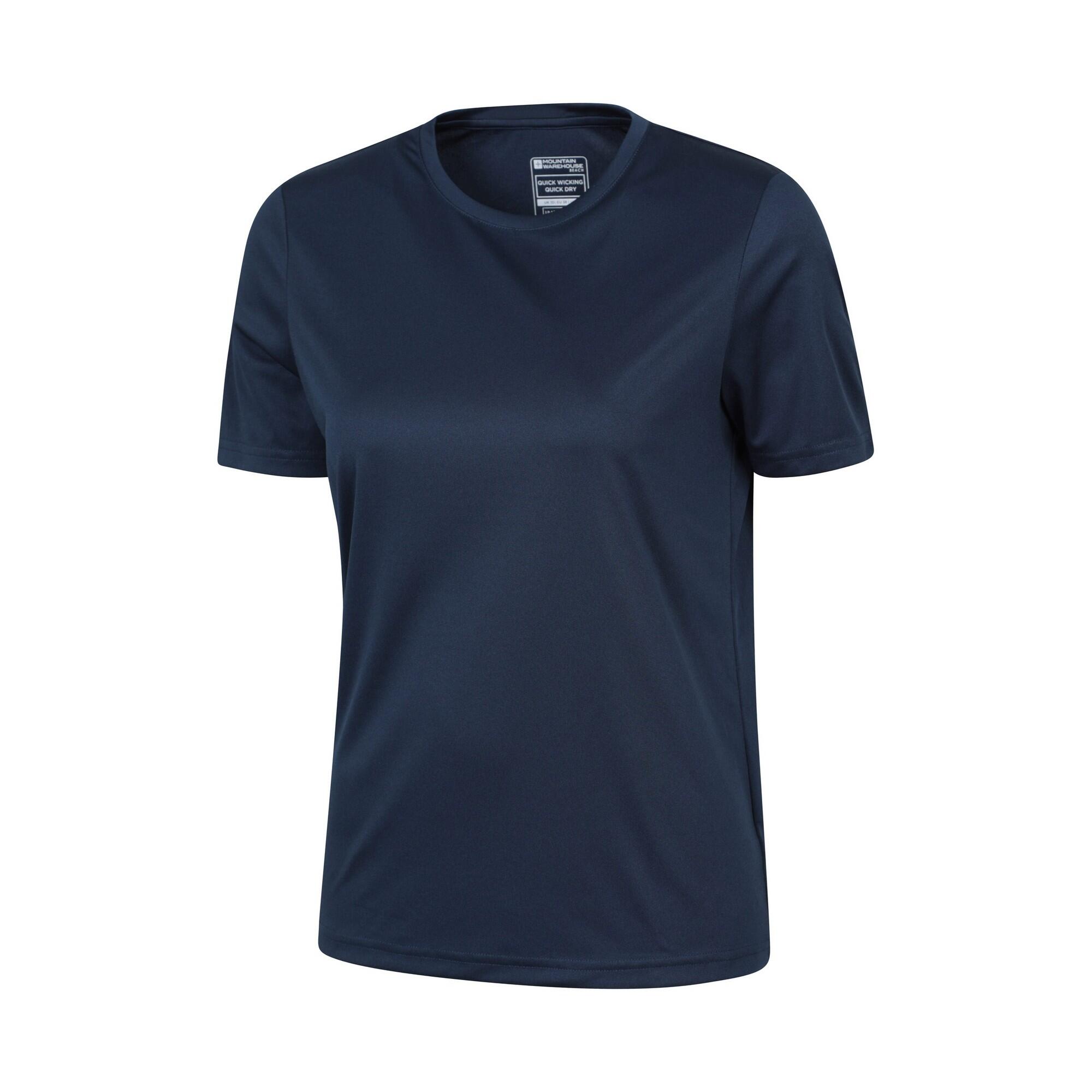 Womens/Ladies Swimming TShirt (Navy) 3/4