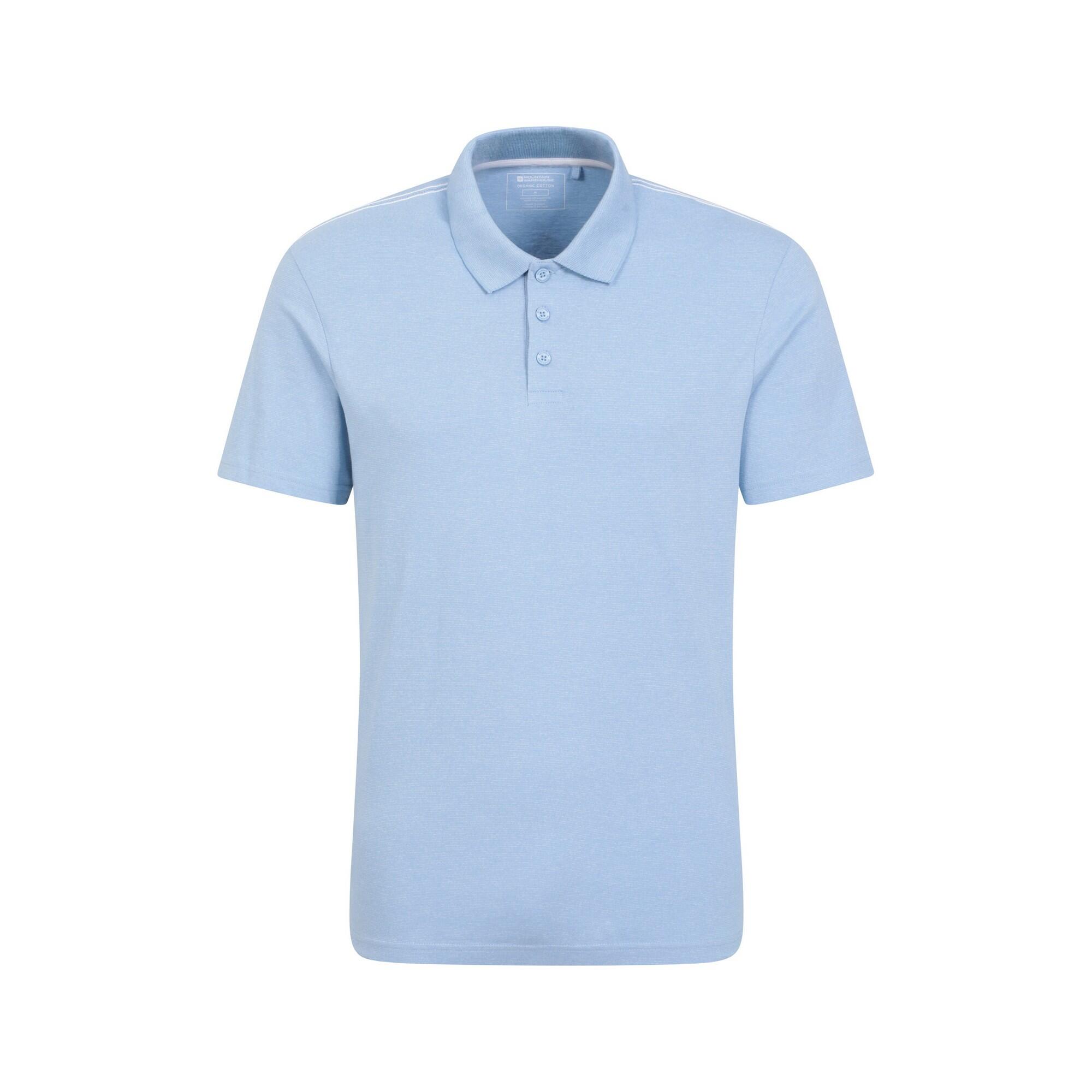 MOUNTAIN WAREHOUSE Maglietta Polo Struttura Uomo Mountain Warehouse Cordyline Blu Pallido