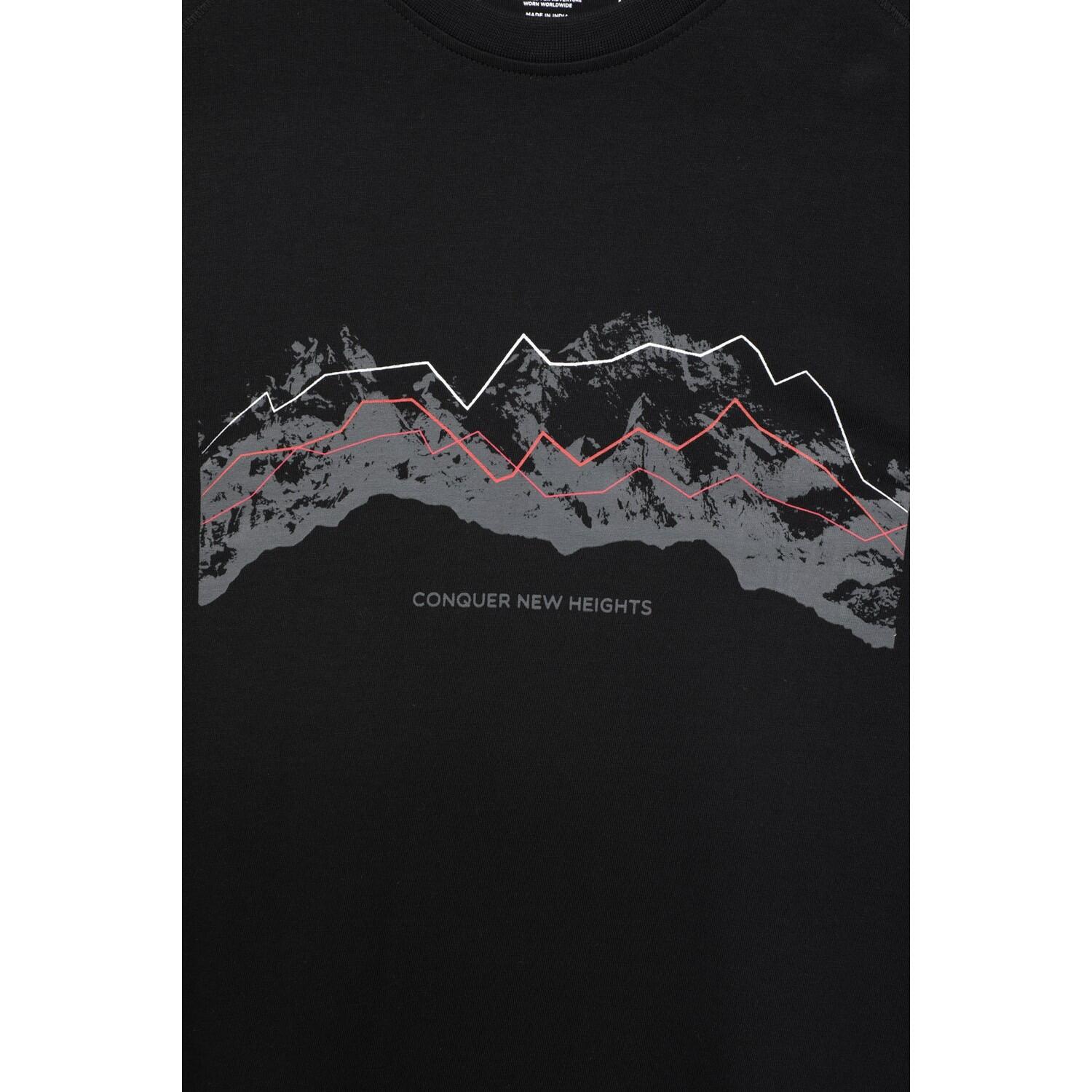 Maglietta Uomo Mountain Warehouse Tech Mountains Nero 4/4