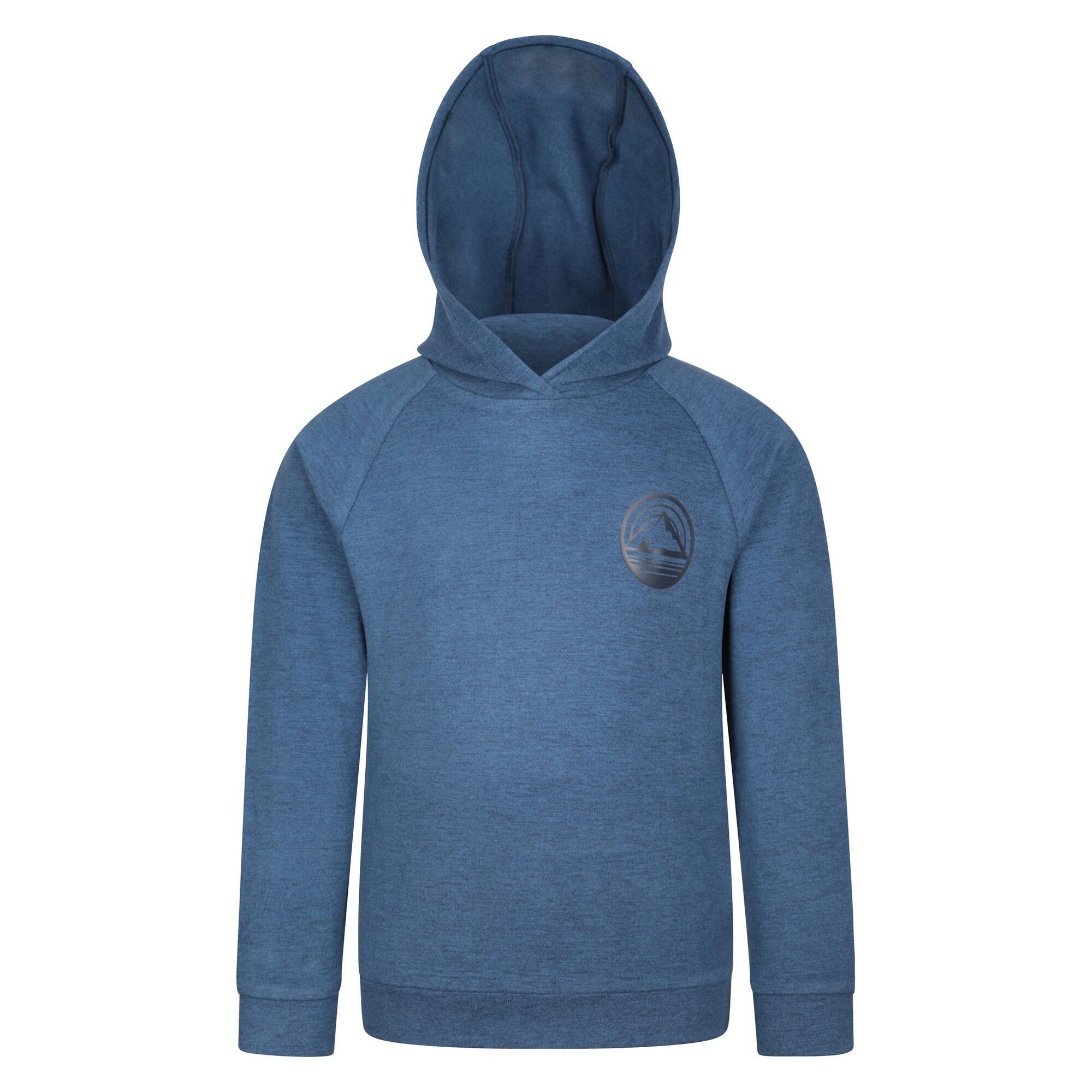 MOUNTAIN WAREHOUSE Childrens/Kids Strath Melange Supersoft Hoodie (Navy)