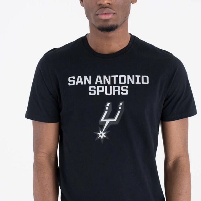 T-Shirt NBA San Antonio Spurs New Era Team logo Noir 5/5
