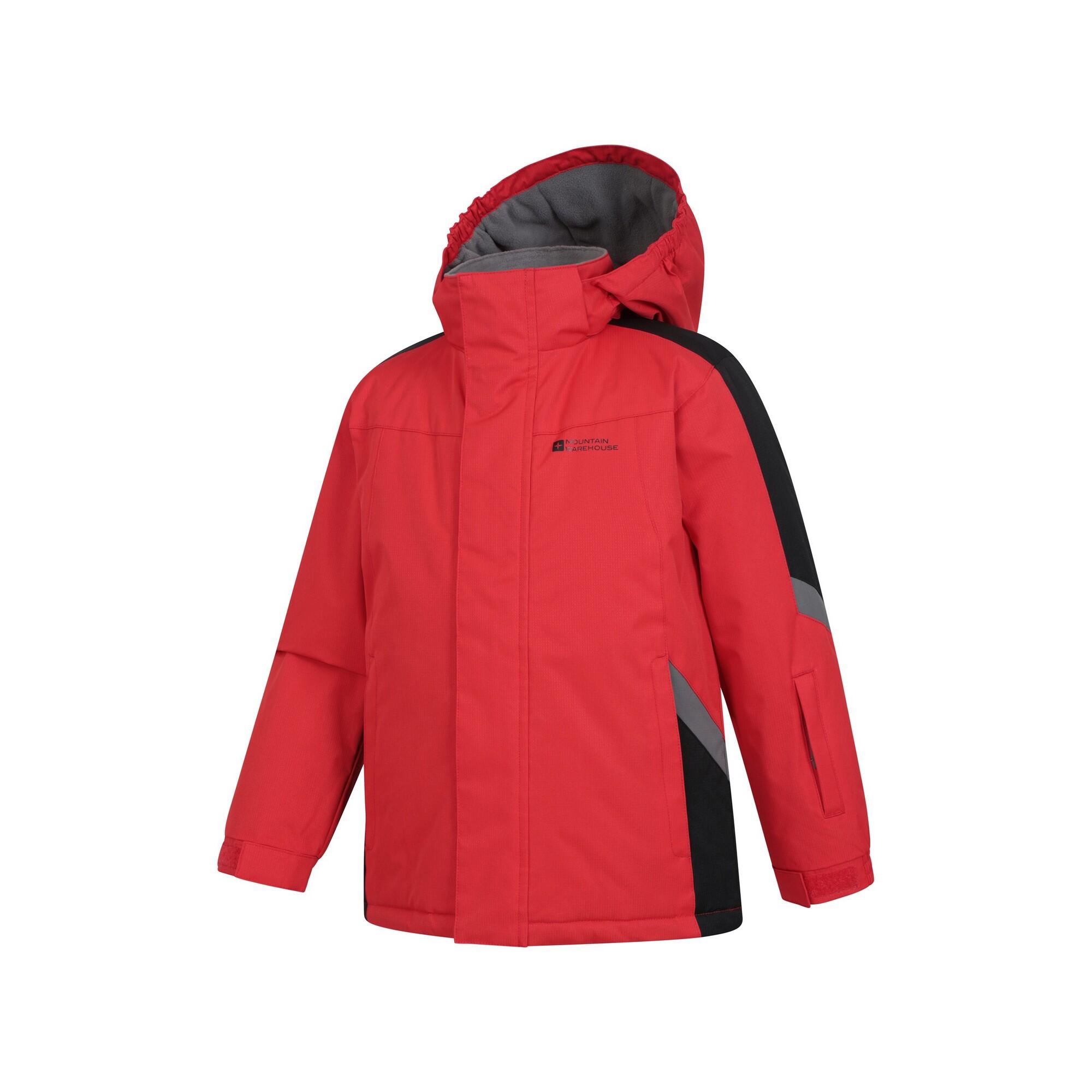 Giacca Da Sci Neve Bambini Mountain Warehouse Raptor Rosso Attivo 3/4