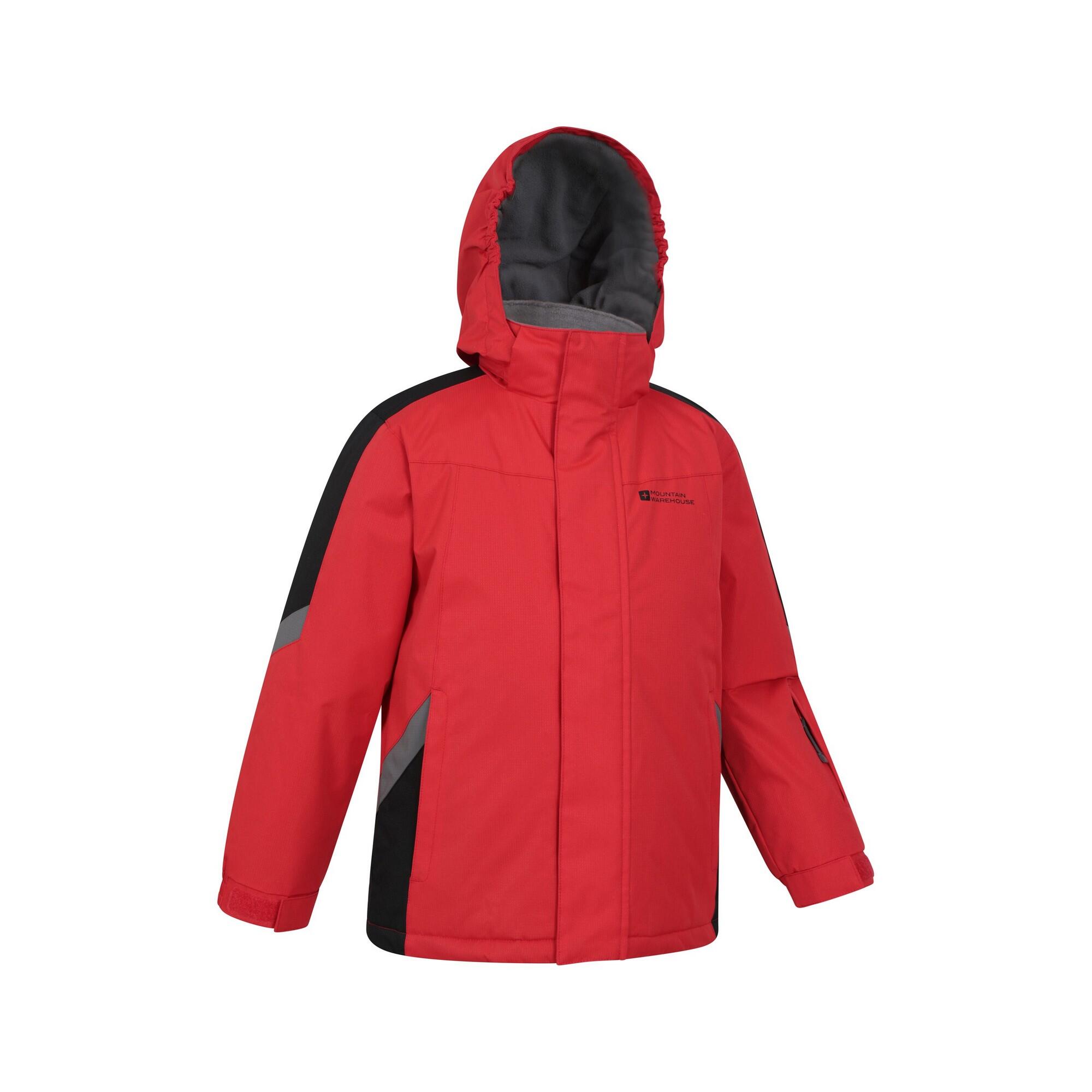 Giacca Da Sci Neve Bambini Mountain Warehouse Raptor Rosso Attivo 4/4