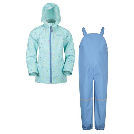 Ensemble Veste Et Pantalon Imperméables RAINDROP Enfant (Bleu Sarcelle)