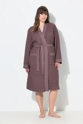 Femme Peignoir col châle ceinture à nouer