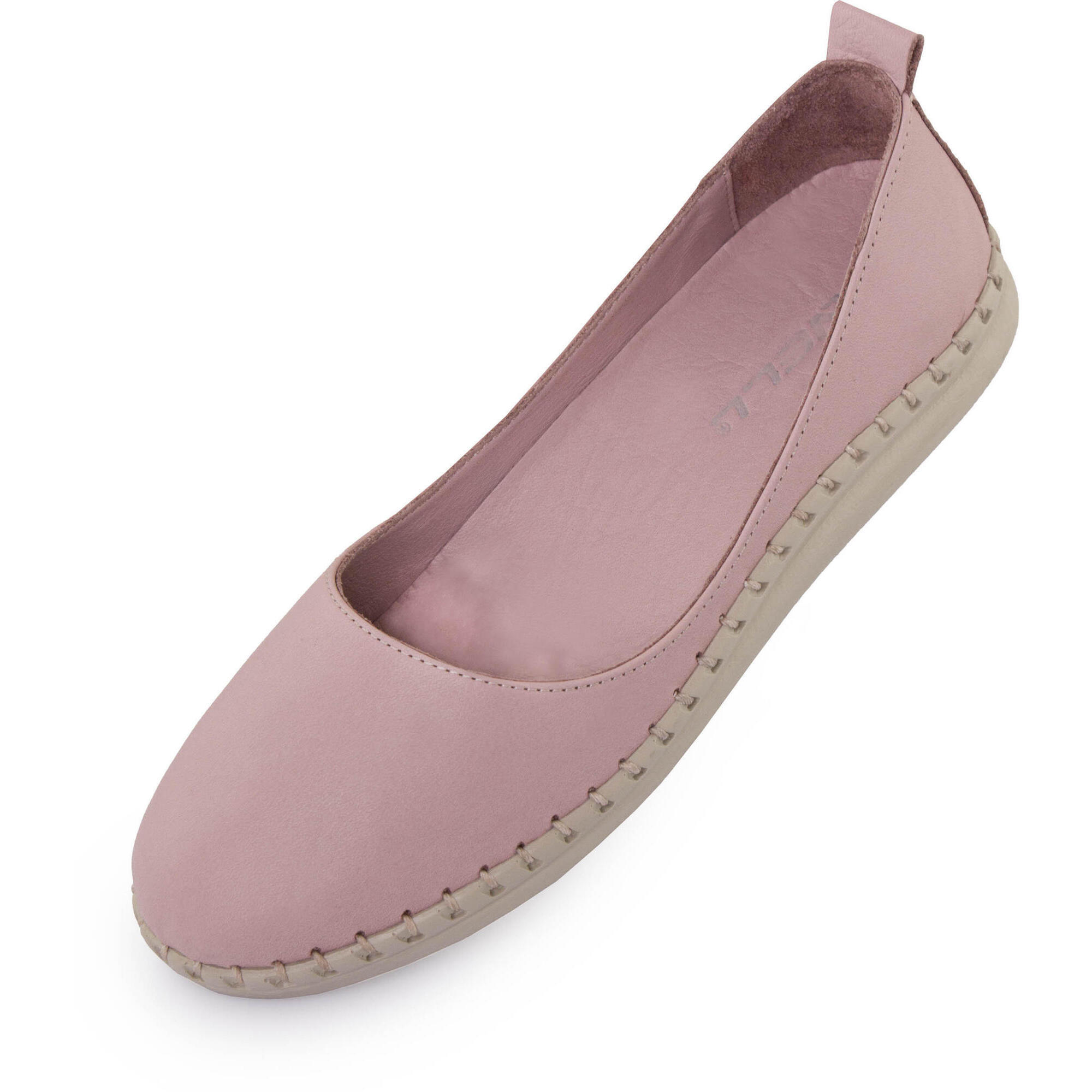 Damskie baleriny skórzane NELL Skin fiolet 38