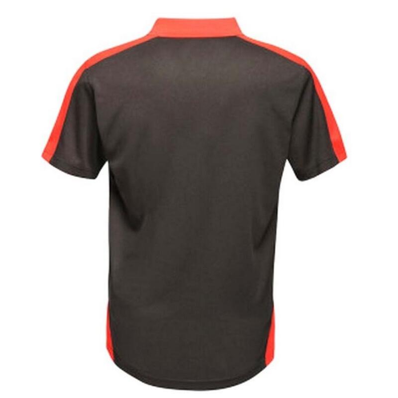 CoolweavePiquéPoloshirt Damen und Herren Schwarz/Rot