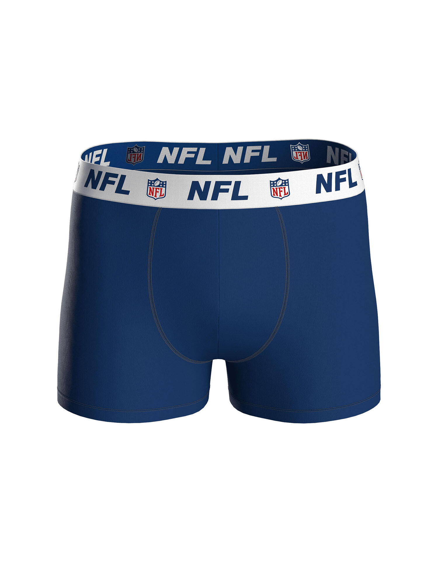 NFL Shield Logo 3-Pack 95% Cotton Boxers | Navy/Red/Black Size S 3/7