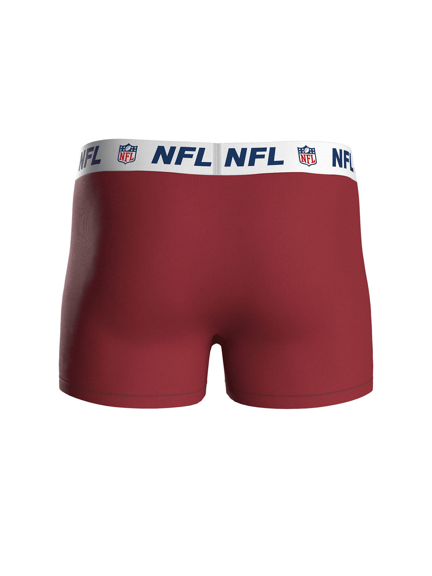 NFL Shield Logo 3-Pack 95% Cotton Boxers | Navy/Red/Black Size S 7/7