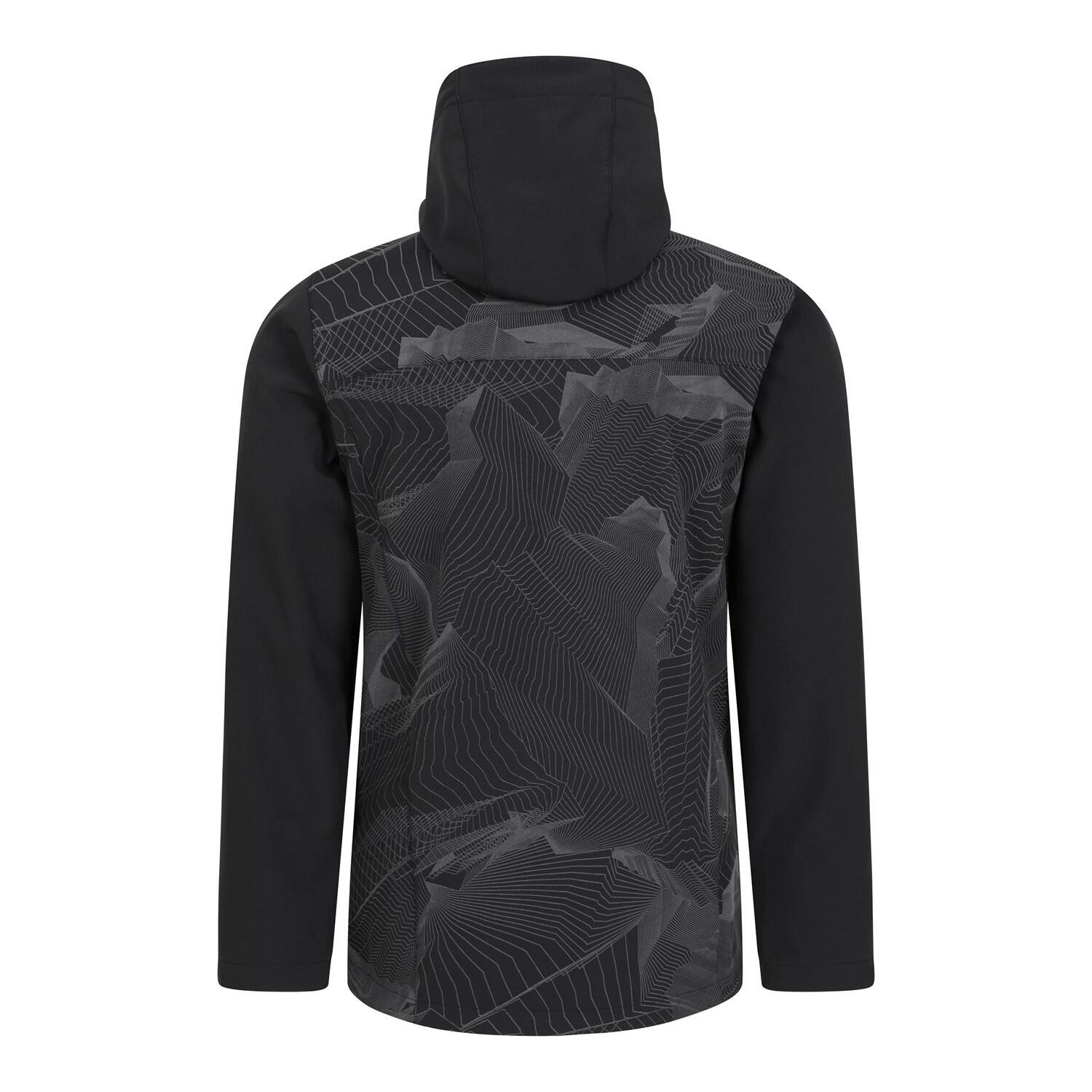 Giacca Soft Shell Uomo Mountain Warehouse Illuminate II Nero 2/4