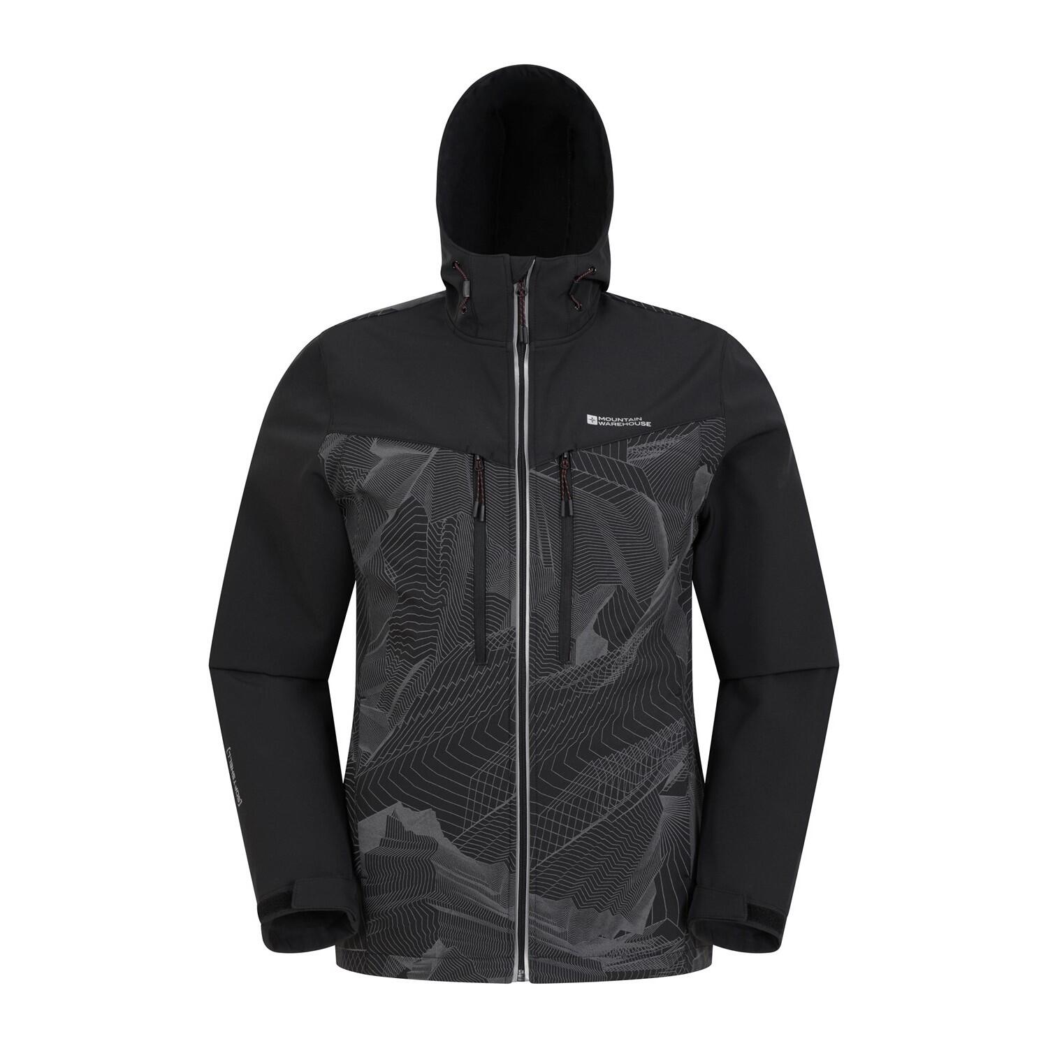 MOUNTAIN WAREHOUSE Giacca Soft Shell Uomo Mountain Warehouse Illuminate II Nero