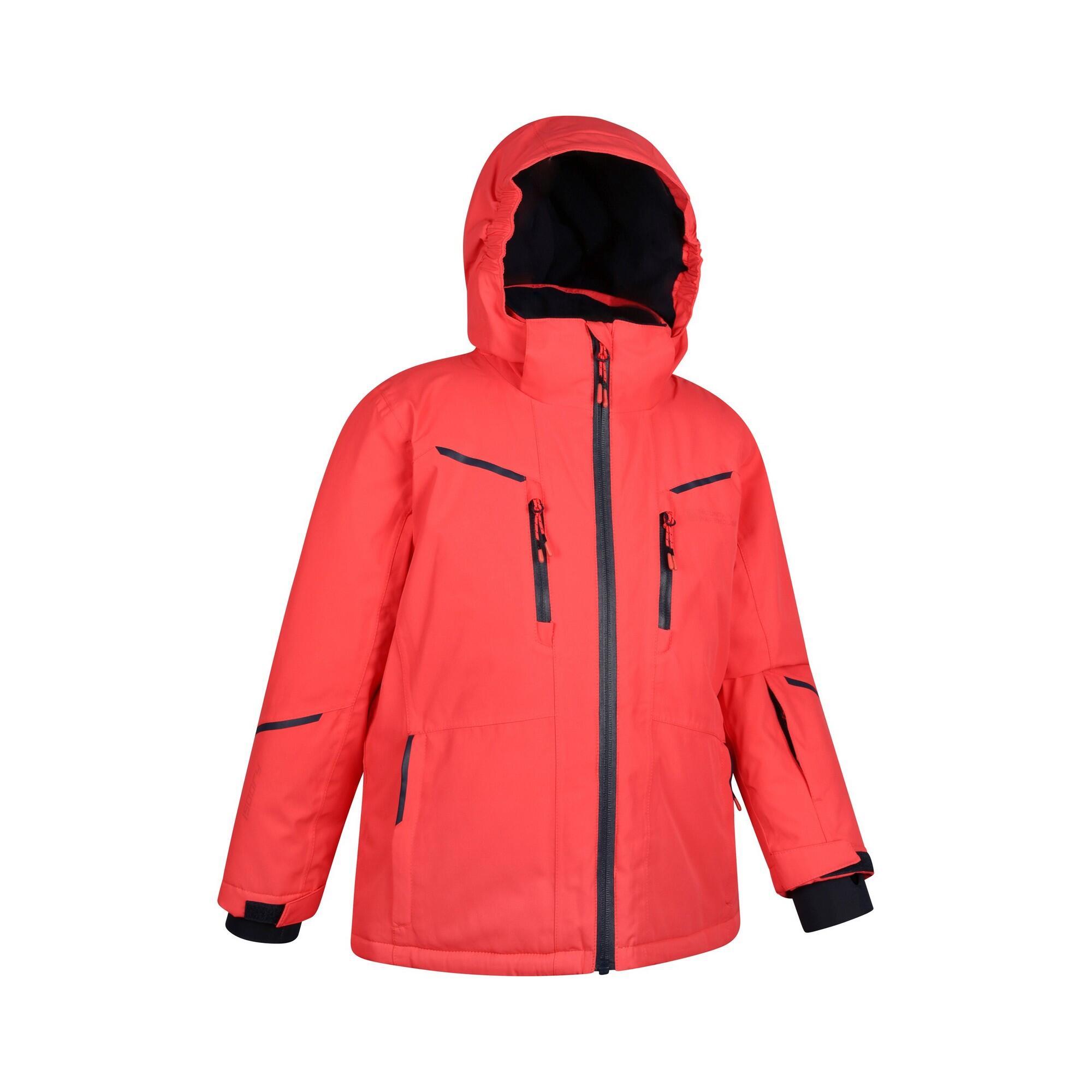 "Slalom Extreme" Skijacke für Kinder Feuriges Korallenrot 4/4