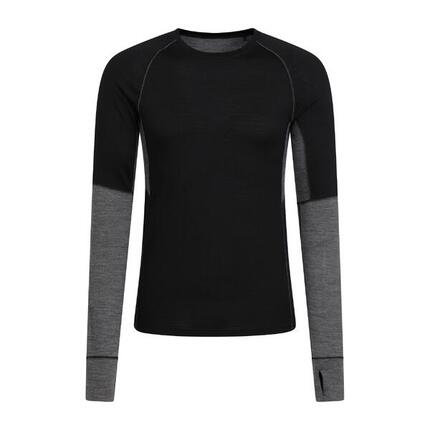Ultra" Base Layer Oberteil Rundhalsausschnitt für Herren Schwarz