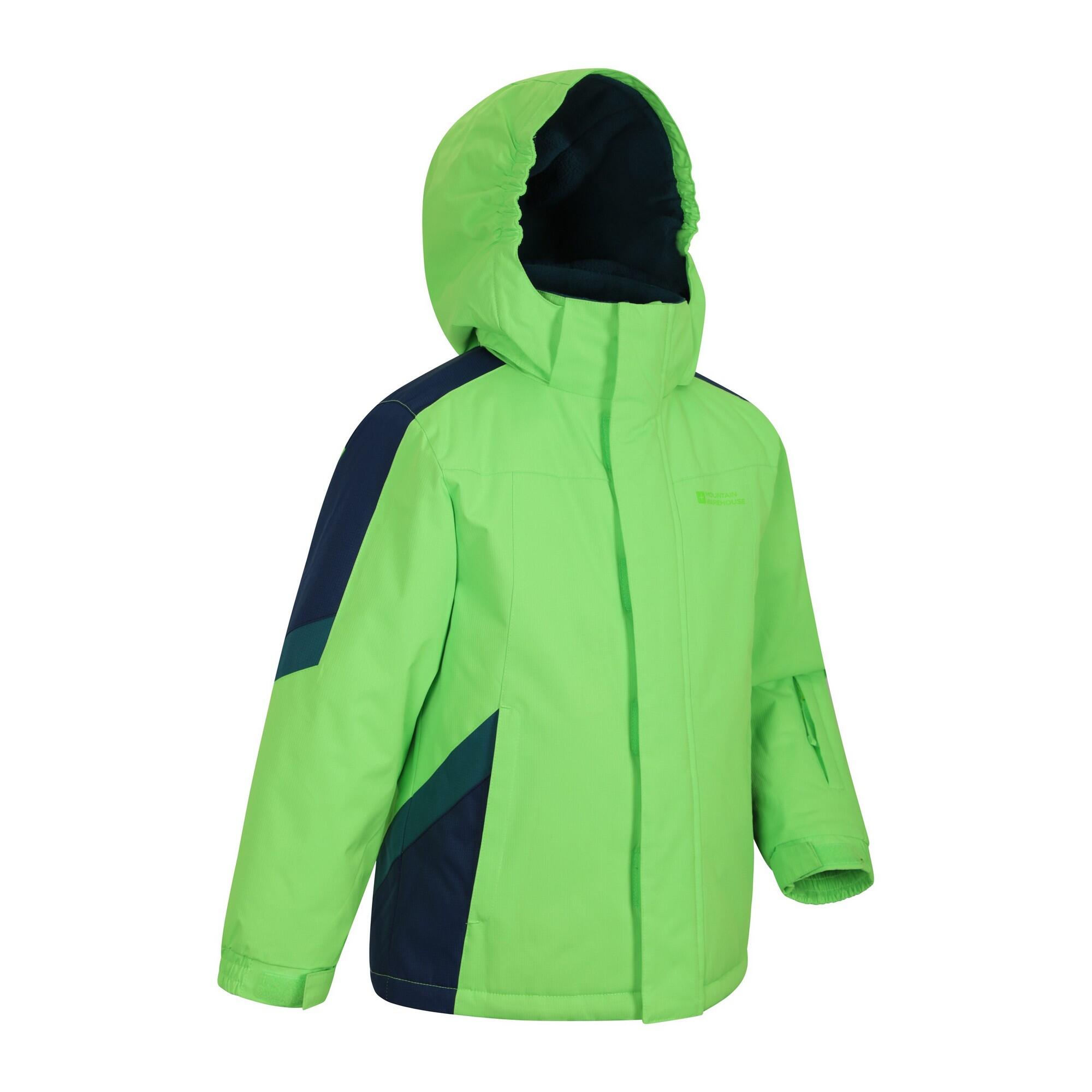 Childrens/Kids Raptor Snow Ski Jacket (Green) 3/4