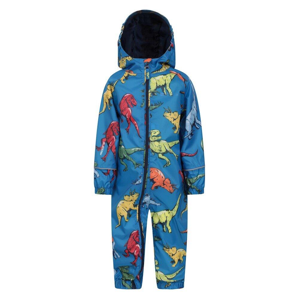 MOUNTAIN WAREHOUSE Tuta Antipioggia Dinosauro Bambini Mountain Warehouse Puddle Blu