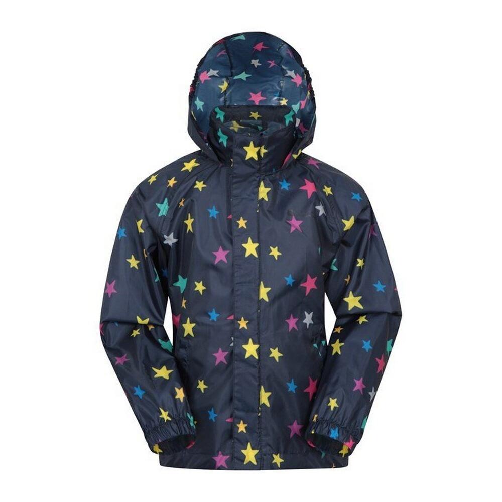 MOUNTAIN WAREHOUSE Childrens/Kids Pakka Stars Waterproof Jacket (Navy)
