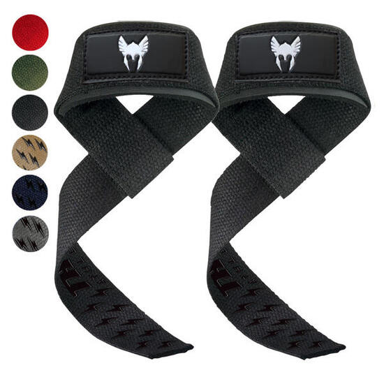 Paski do podnoszenia ciężarów Thor Athletics Extra Grip Czarny