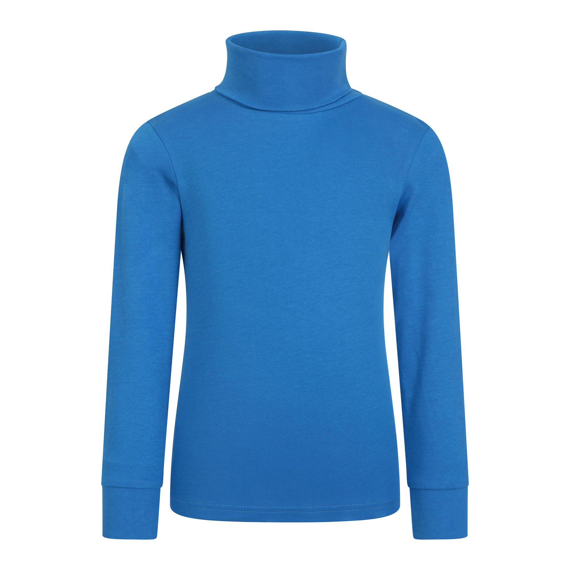 MOUNTAIN WAREHOUSE Childrens/Kids Meribel Cotton Roll Neck Top (Blue)
