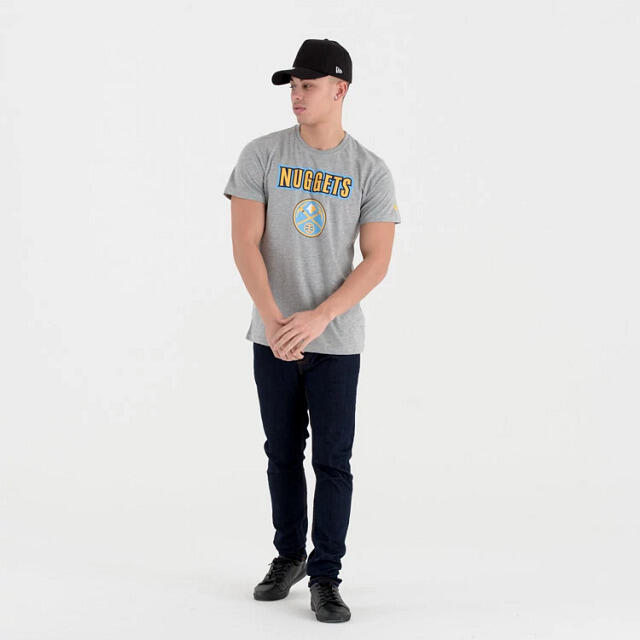 T-Shirt NBA Denver Nuggets New Era Team logo Gris 2/5