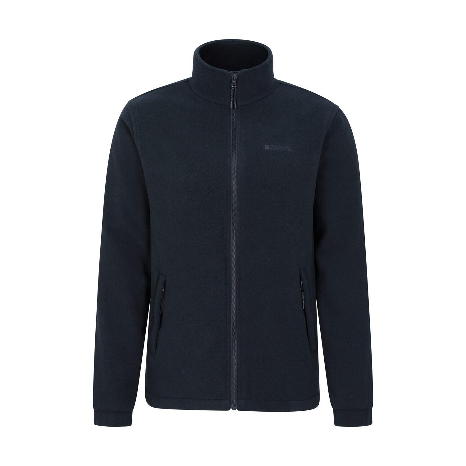 MOUNTAIN WAREHOUSE Mens Bernard II Windproof Fleece Jacket (Navy)