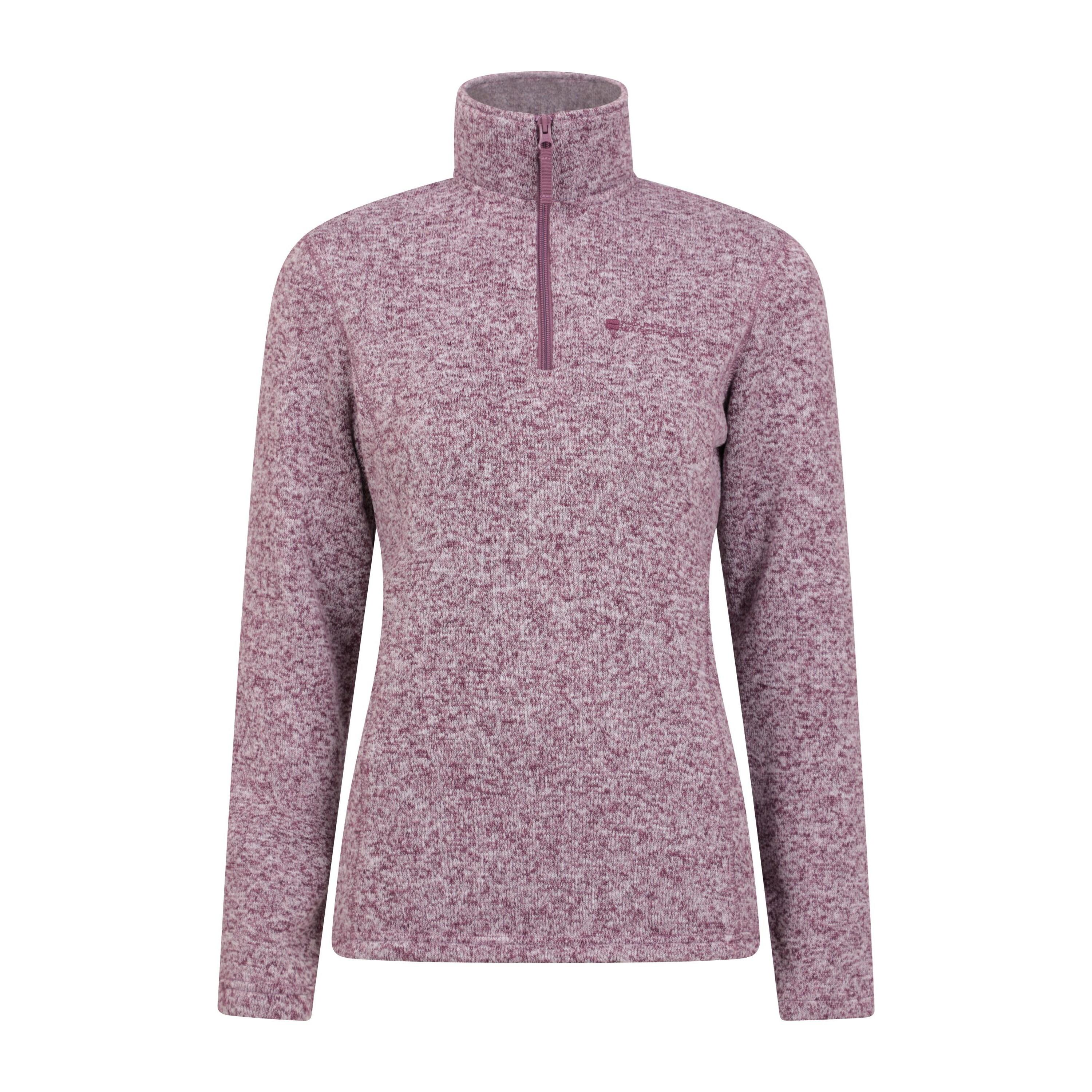 MOUNTAIN WAREHOUSE Womens/Ladies Idris Half Zip Fleece Top (Burgundy)